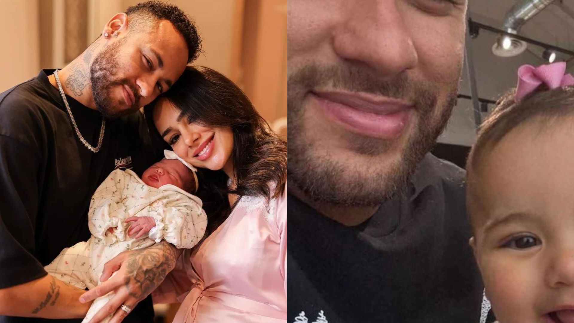 Filha de Neymar surge enorme em fotos inéditas com o pai: “Idêntica”