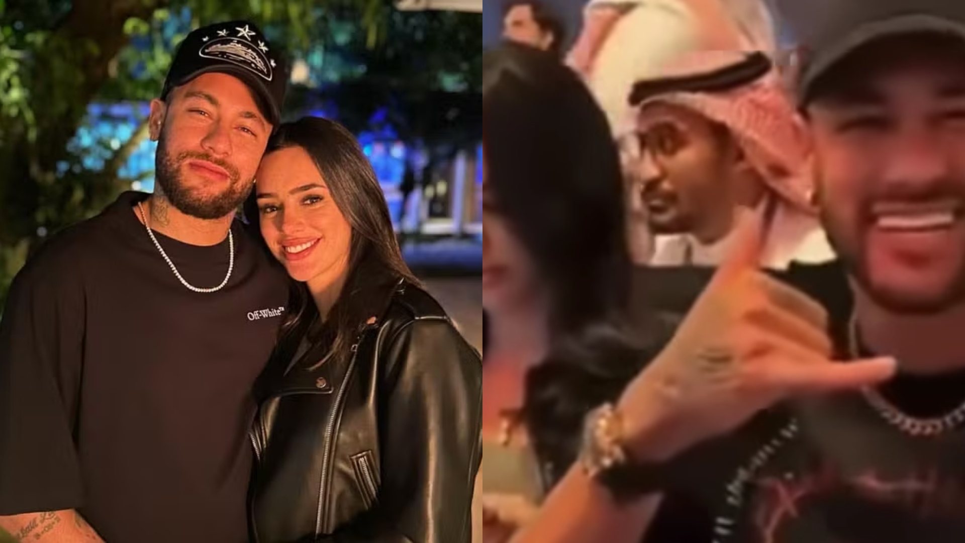 Voltaram? Neymar e Bruna são flagrados juntinhos em evento: “Aceita o chifre”