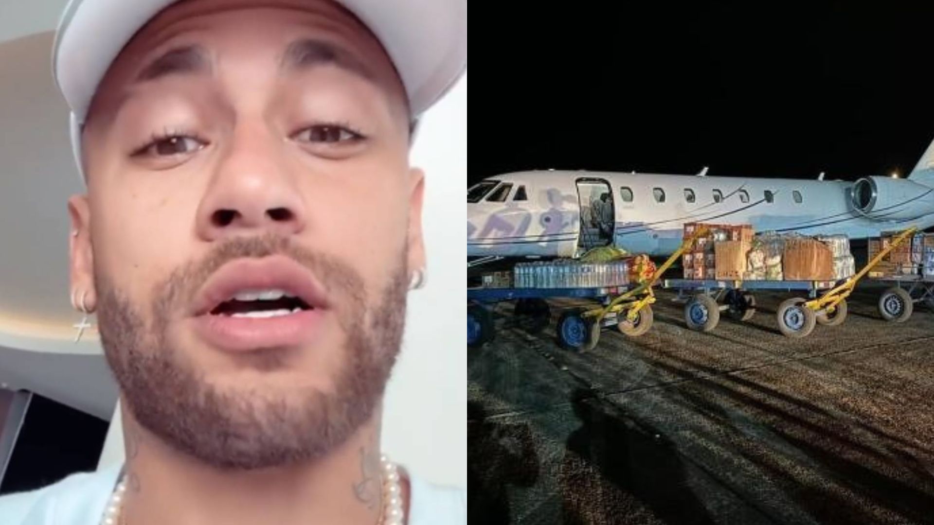 Neymar usa jatinho milionário para entregar doações no RS: “Nunca é demais”