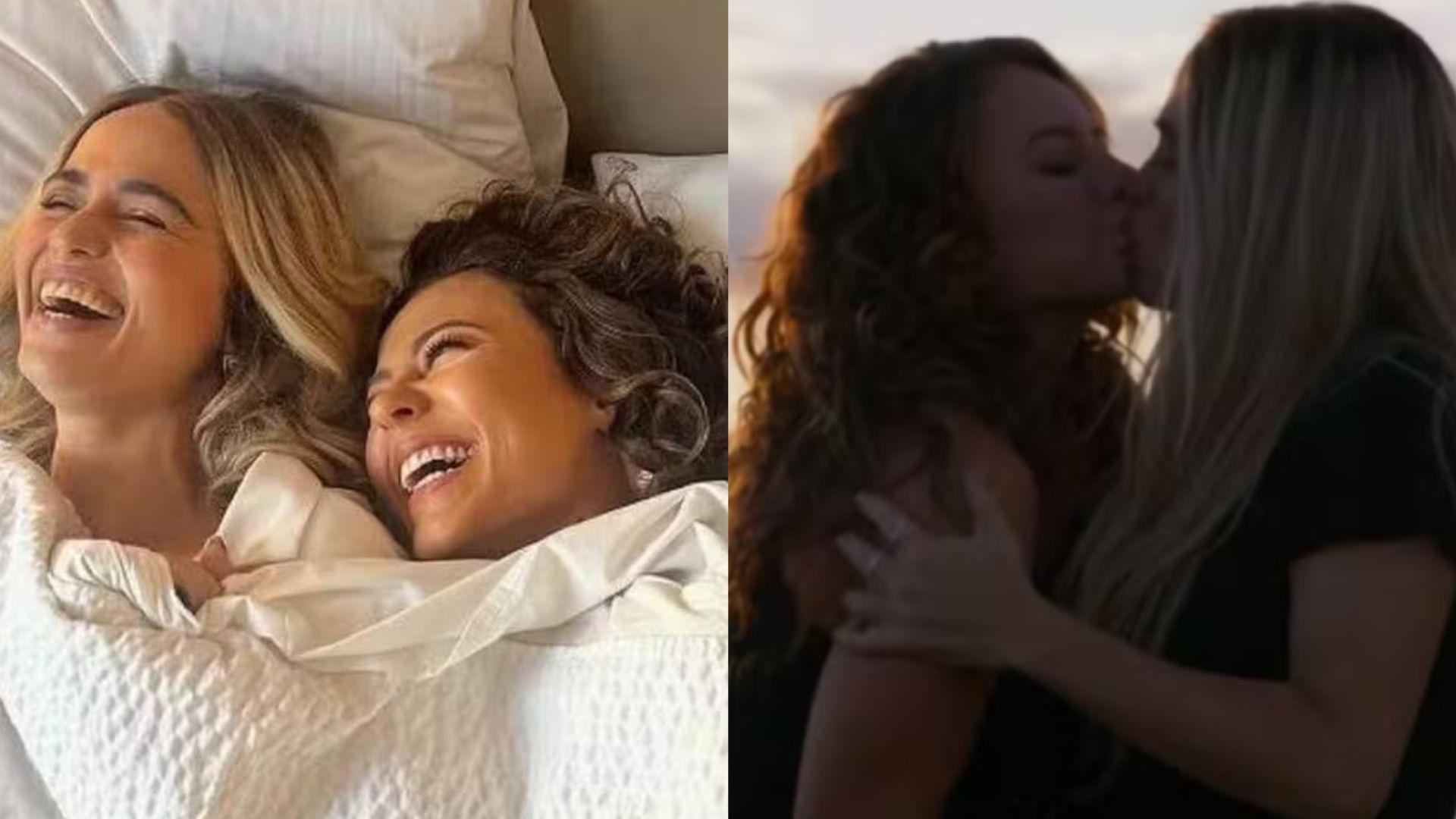 Paolla Oliveira e Nanda Costa causam alvoroço após beijão de língua: “Sonho”