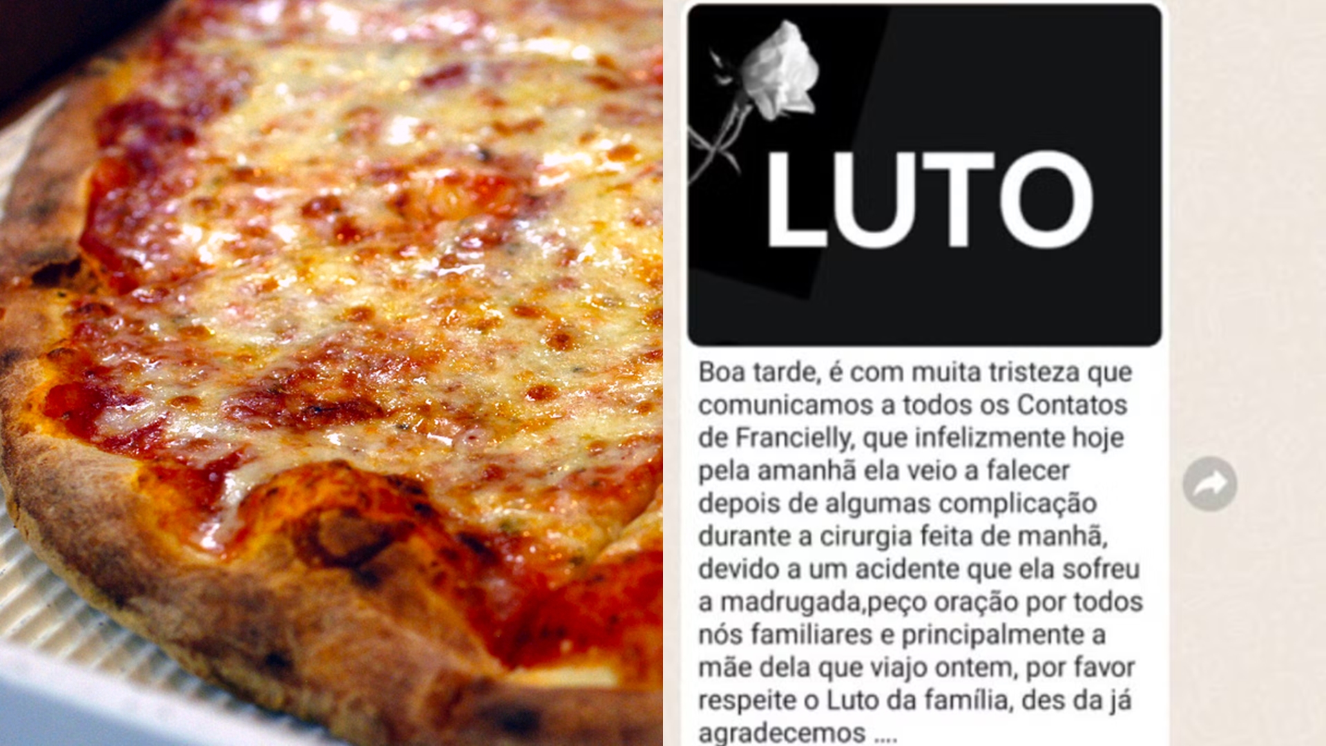 Mulher dá calote em pizzaria e finge estar morta ao ser cobrada