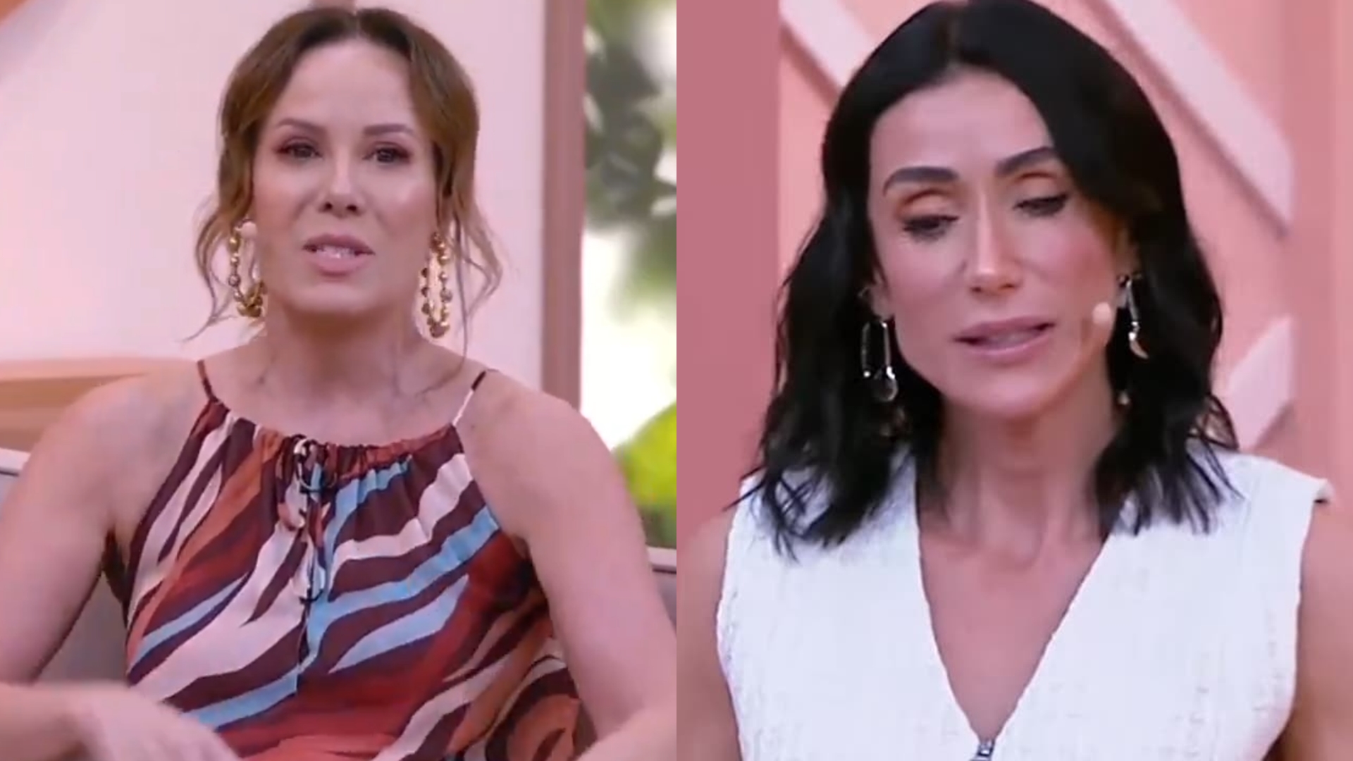 Regina Volpato interrompe programa no SBT e faz Michelle Barros chorar: “Emocionou”