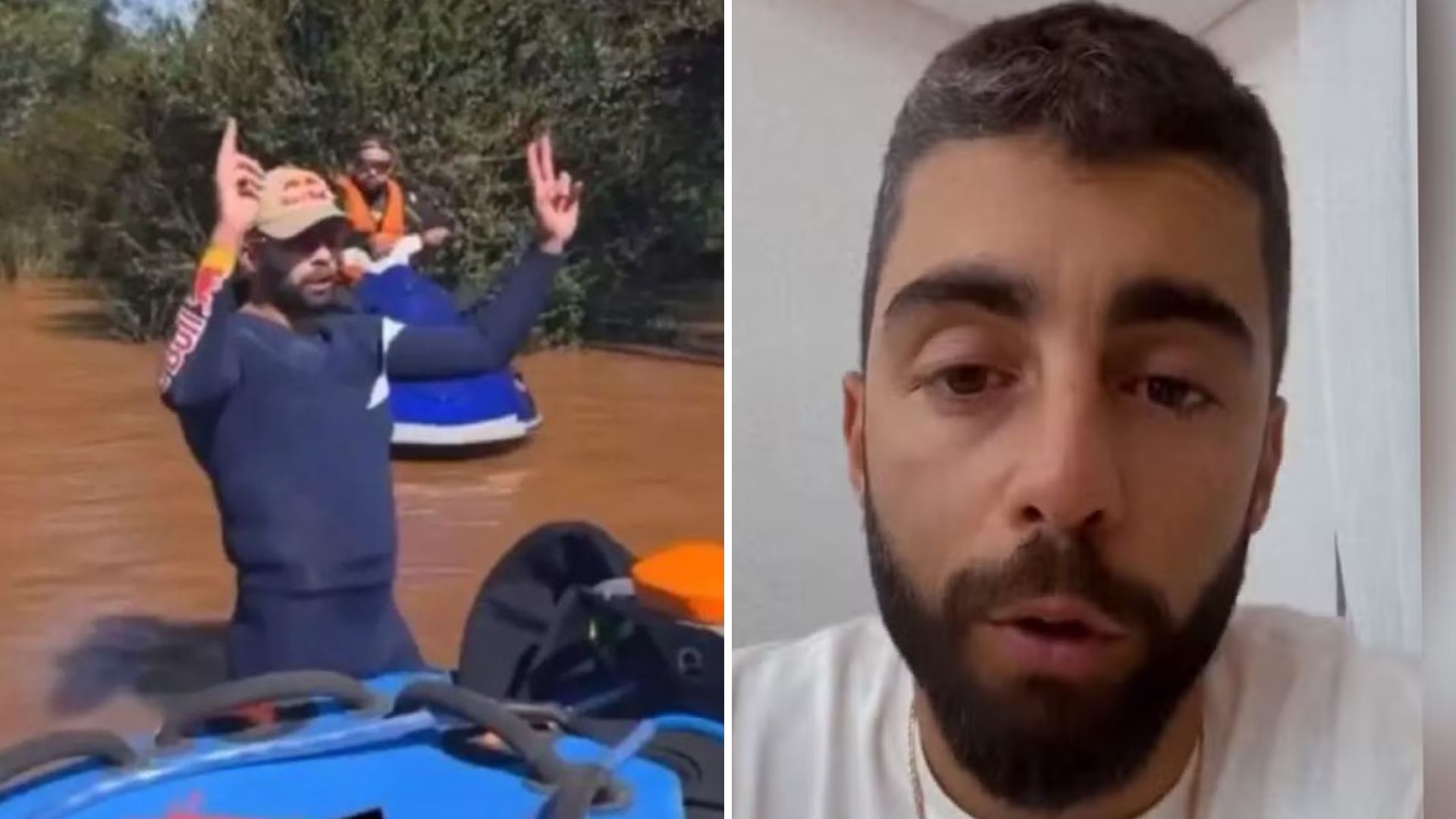 Scooby ficou doente após resgates no RS? Surfista fala sobre amigos hospitalizados