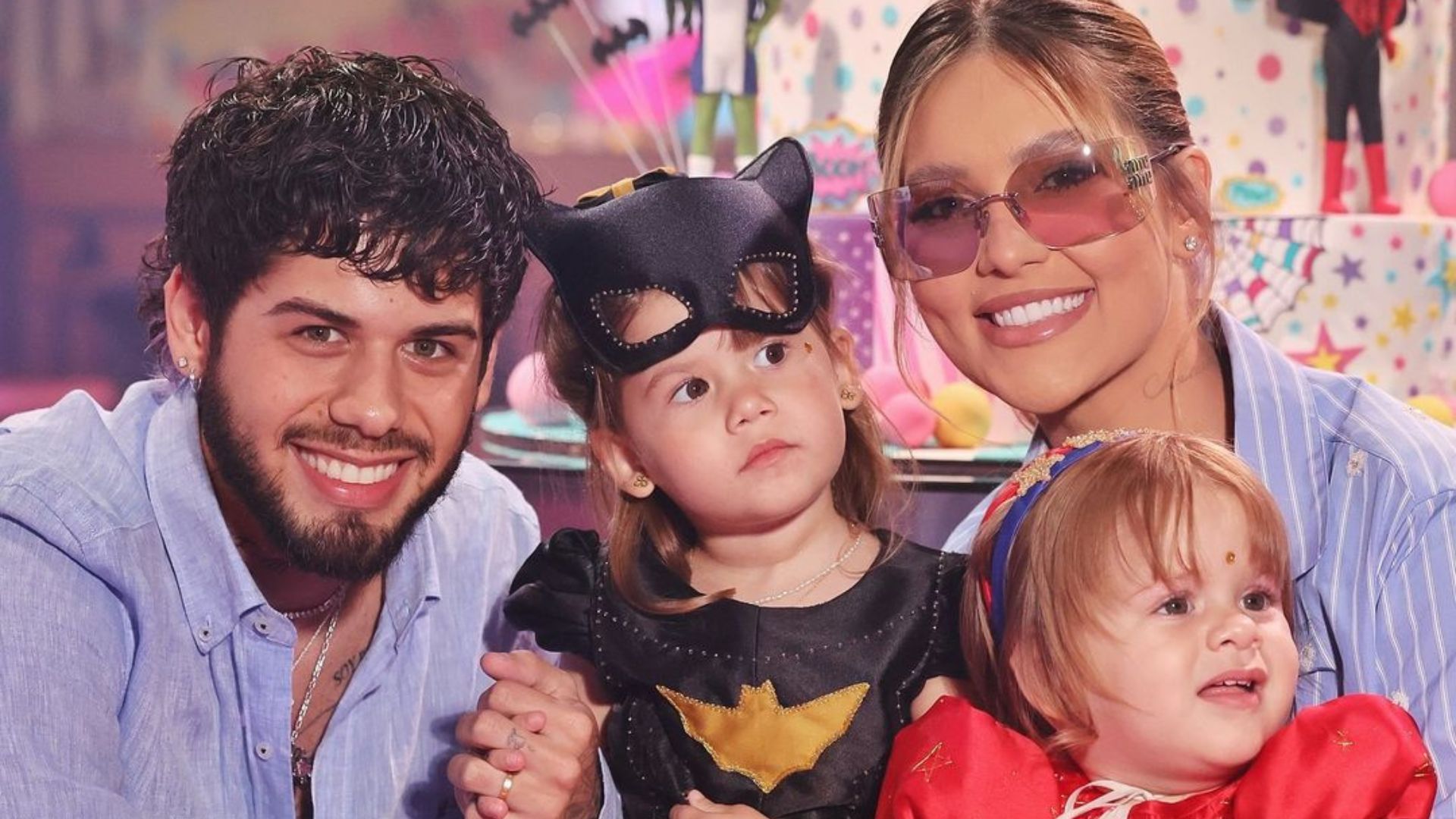 Virgínia e Zé Felipe fazem festa de heróis para celebrar 3 anos da filha: “Tudo perfeito”