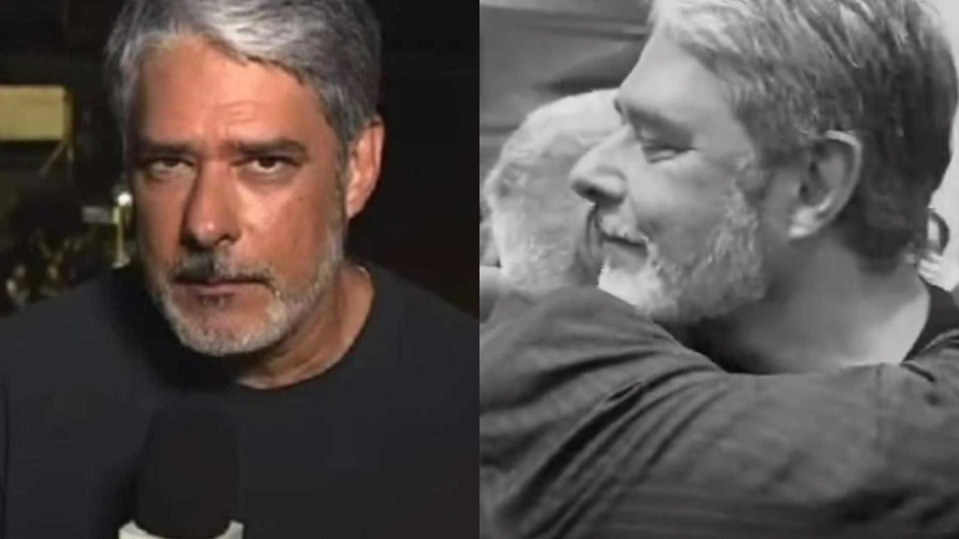 Após ser atacado, William Bonner recebe carinho de desabrigado no RS: “Honra”