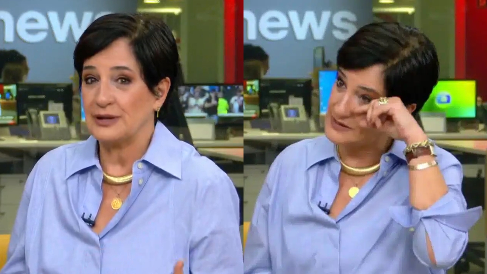 Âncora da GloboNews cai no choro ao falar sobre PL do aborto: “Dor e sofrimento”