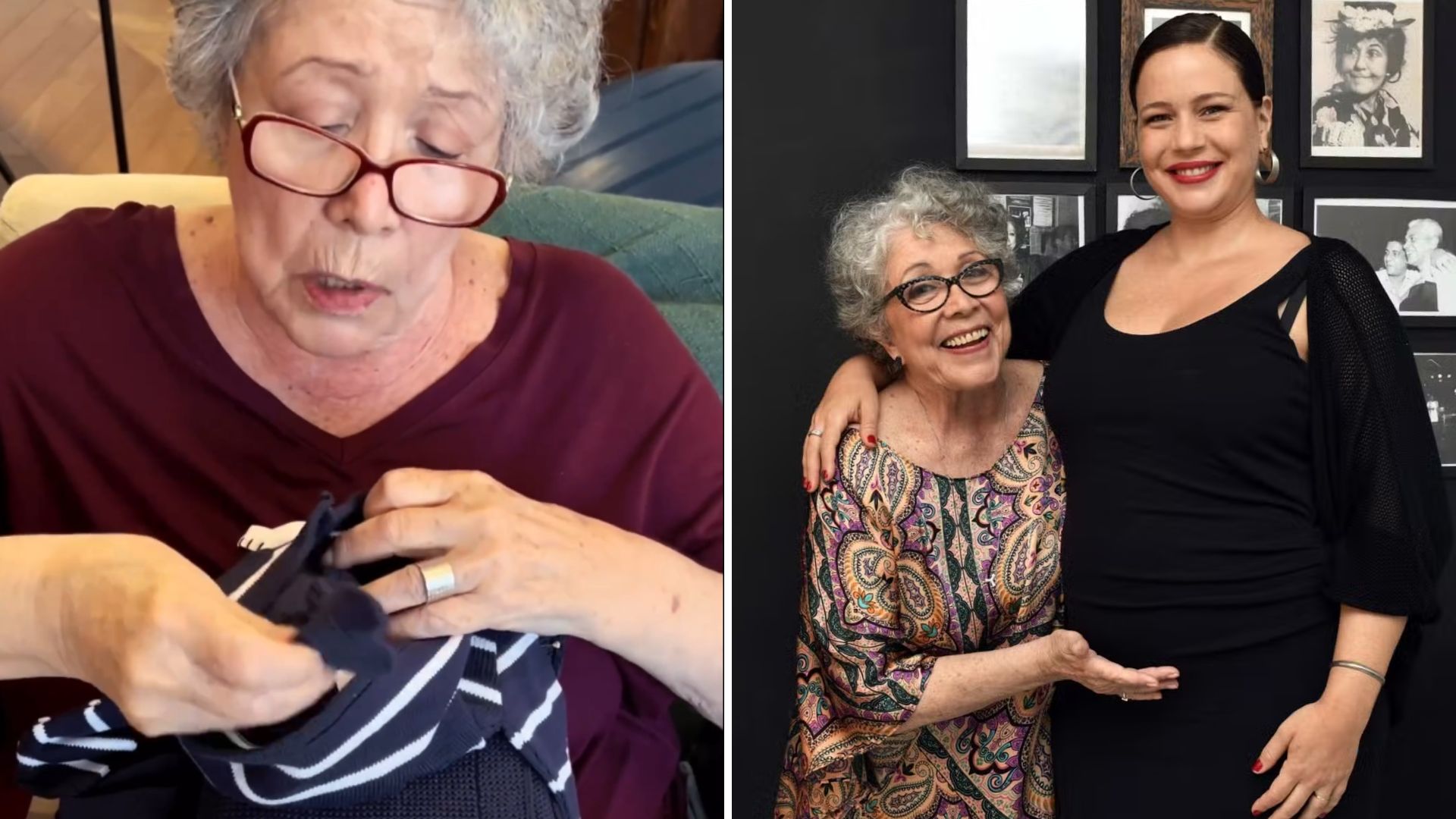 Ângela Leal visita filha, Leandra Leal, para ‘fiscalizar’ preparativos da gravidez