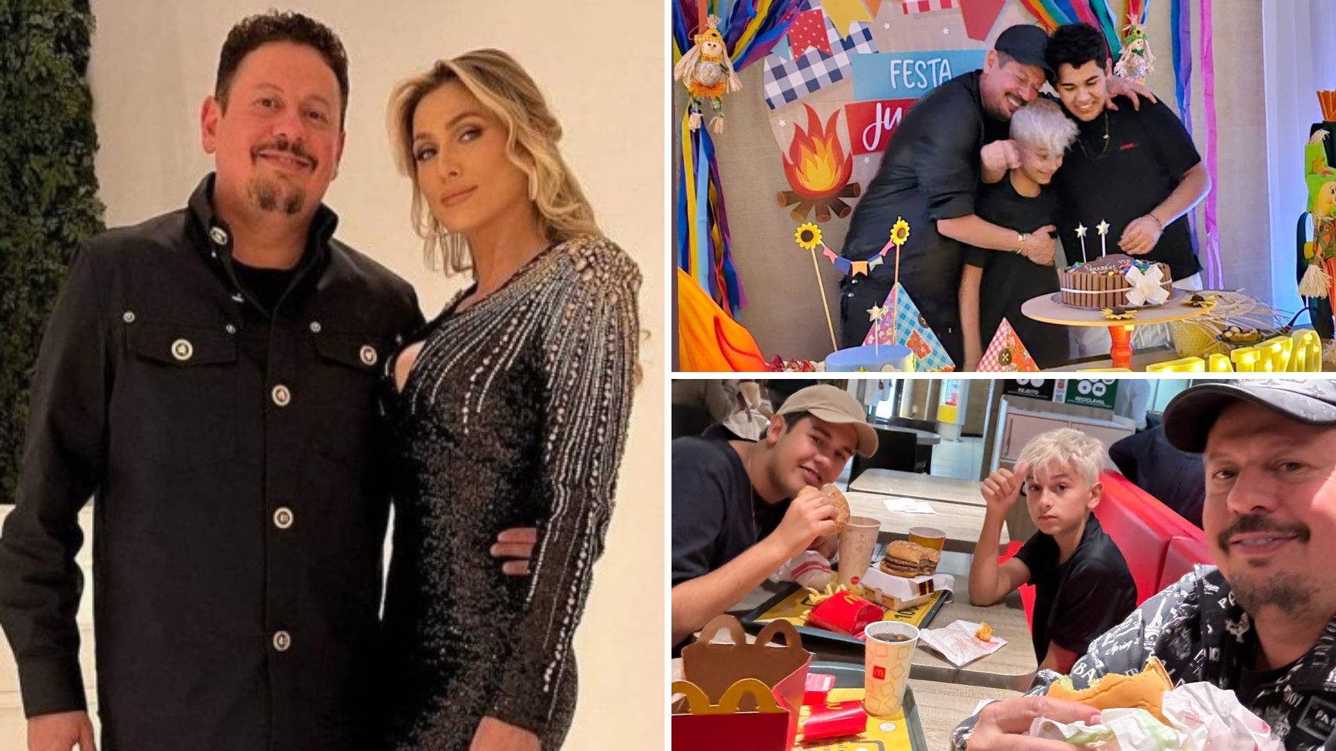 Após polêmica judicial, namorado de Lívia Andrade celebra aniversário do filho com ex