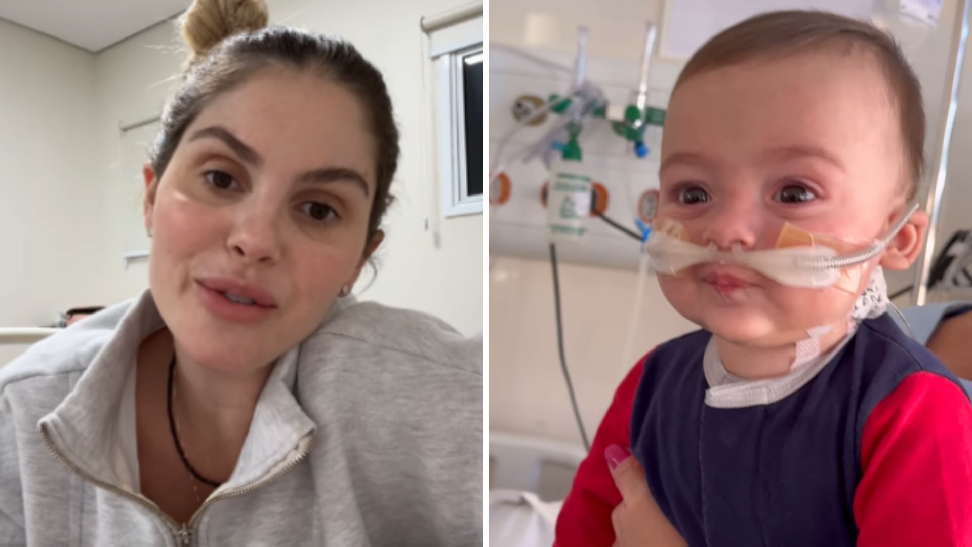Bárbara Evans confessa misto de emoções com filho na UTI: “Feliz, mas fico mal”