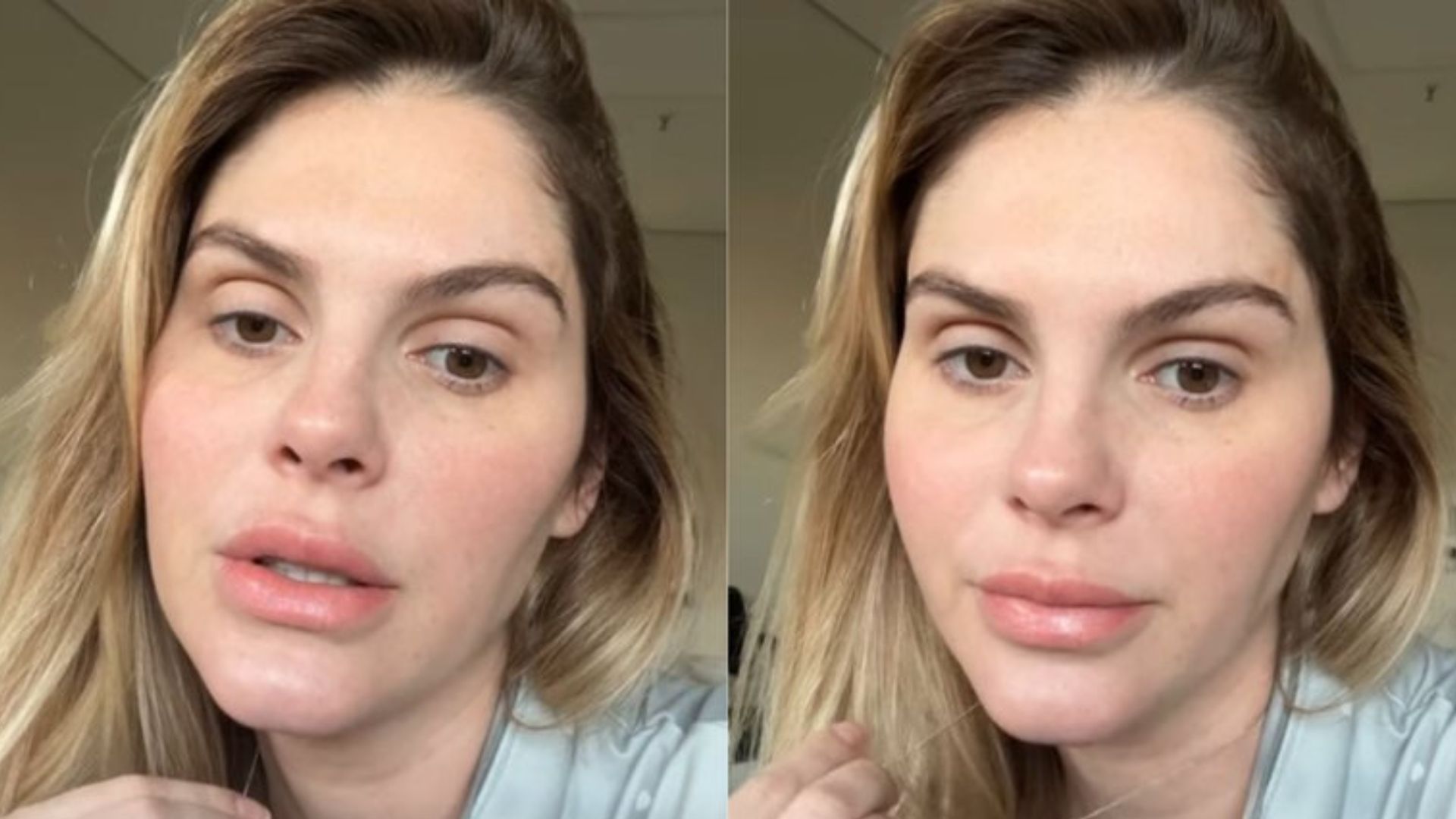 Bárbara Evans chora ao falar sobre o filho internado: “Não aguento mais”