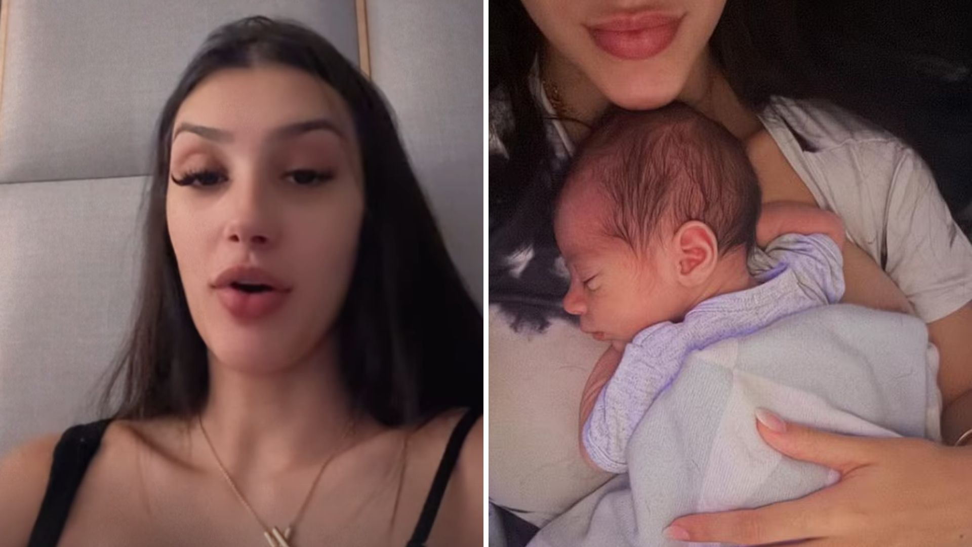 Bia Miranda é criticada por não deixar filho recém-nascido dormir: “Me afetando”