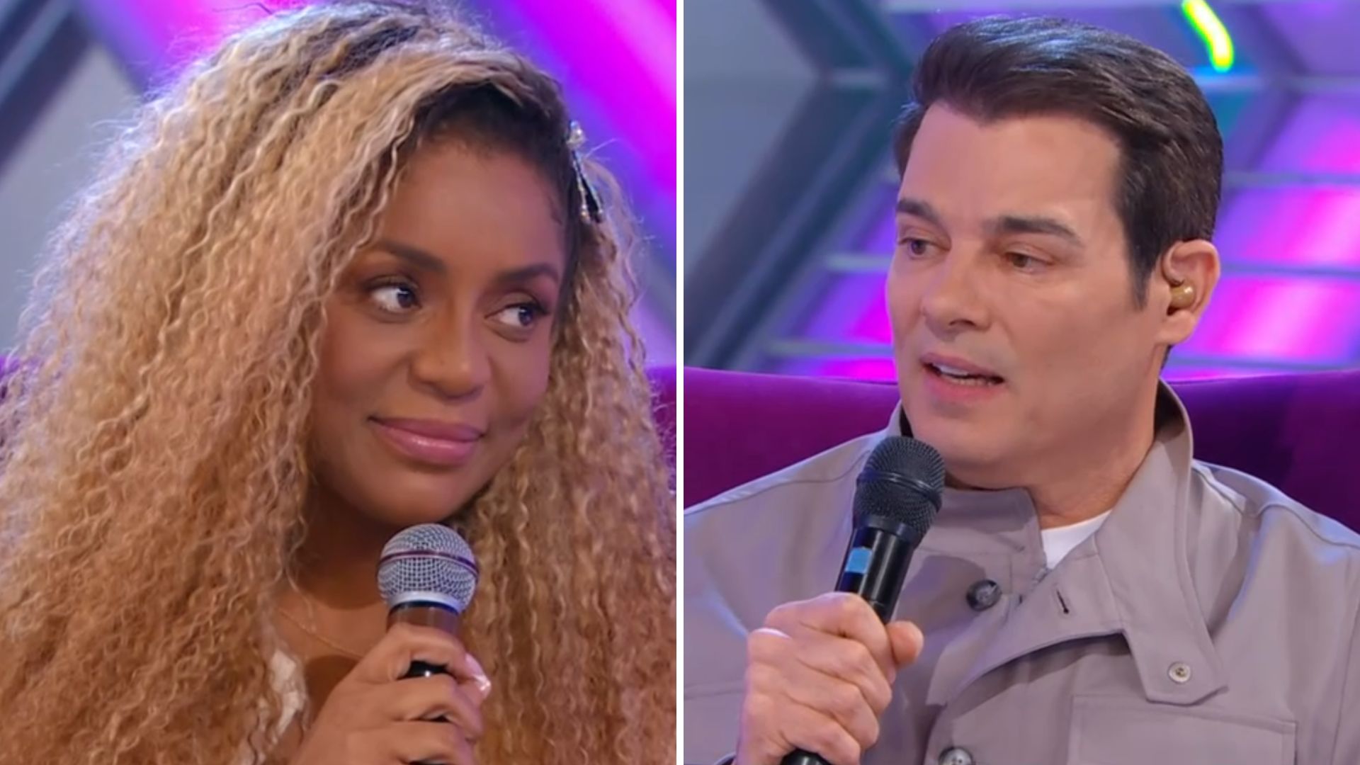 Cariúcha irrita Celso Portiolli com gafe no ‘Domingo Legal’: “De novo?”