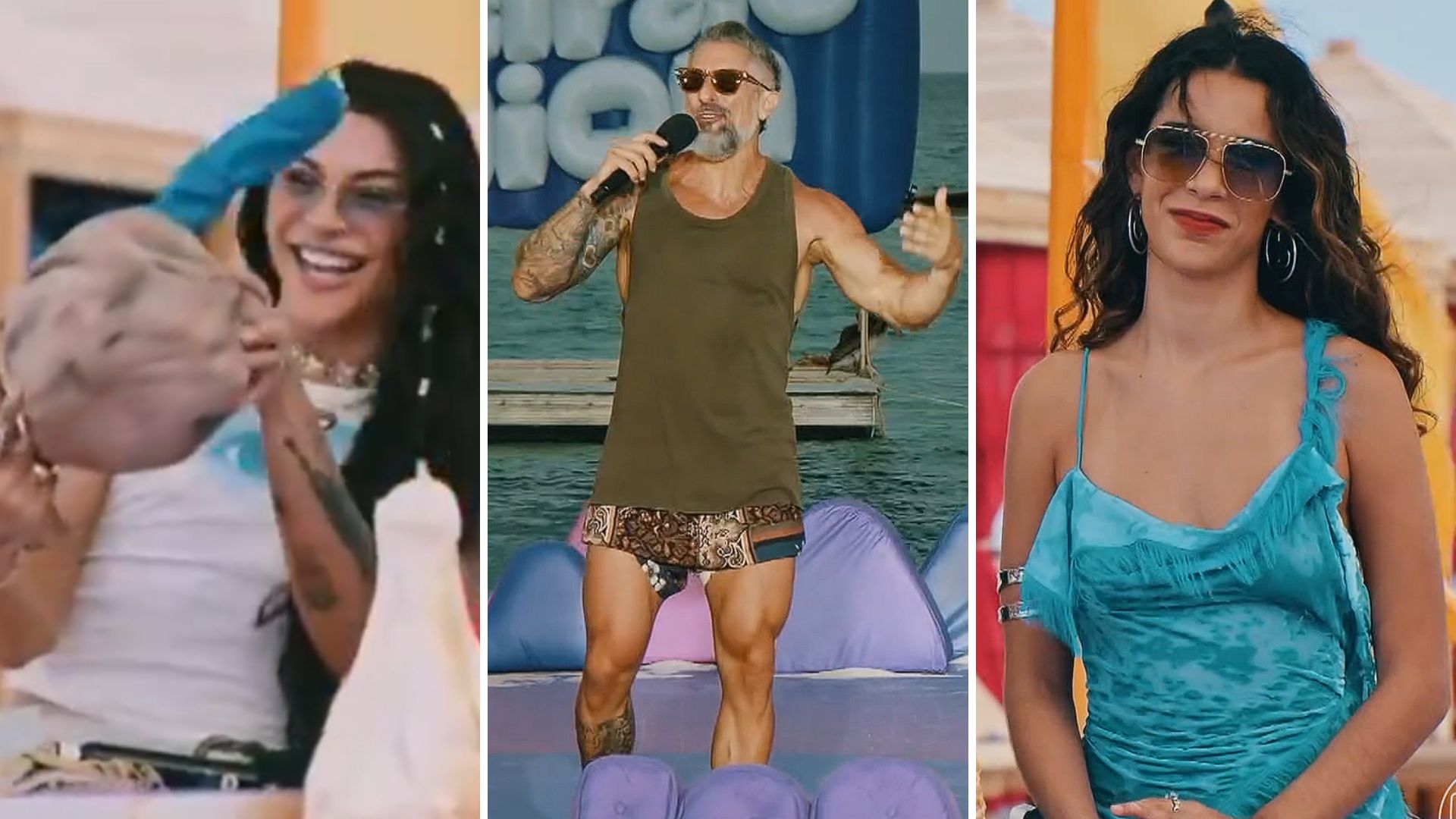 Climão, queda e look do Mion: ‘Caldeirão’ é marcado por falhas técnicas e gafes