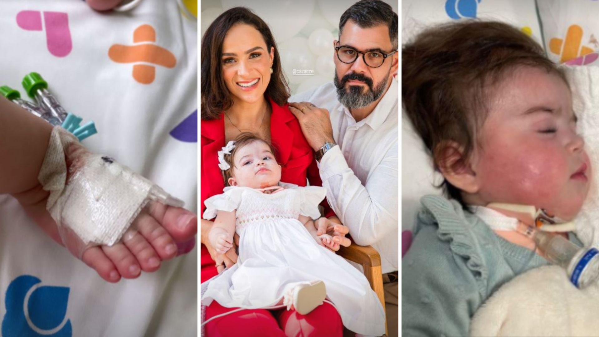 Com filha internada, Letícia Cazarré fala de cirurgia delicada da menina: “Incertezas”