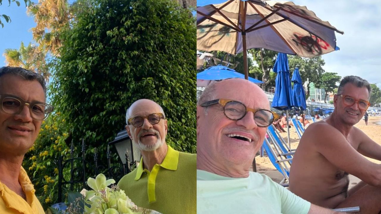 Marcos Caruso ganha homenagem do marido: “Amor pra vida”