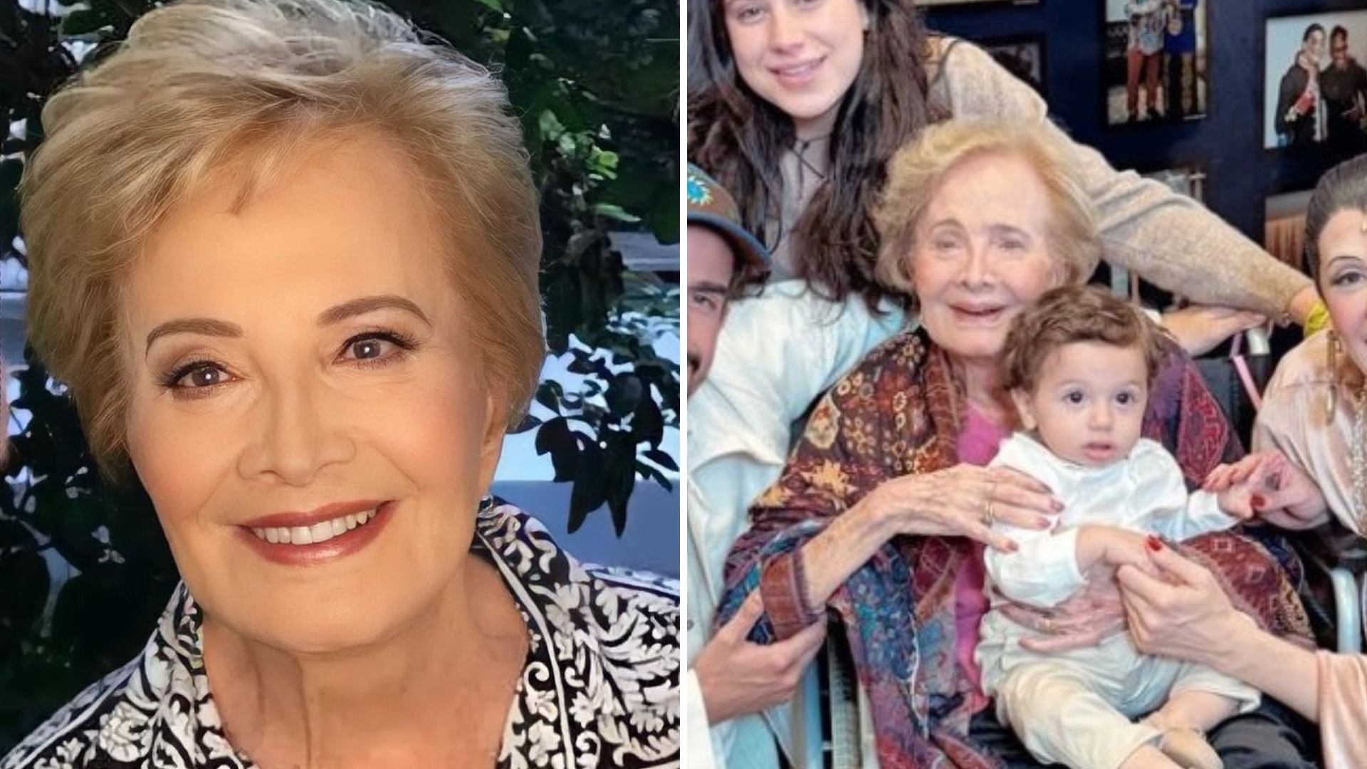 Glória Menezes posa com os filhos de Claudia Raia em raríssima aparição: “Vó”