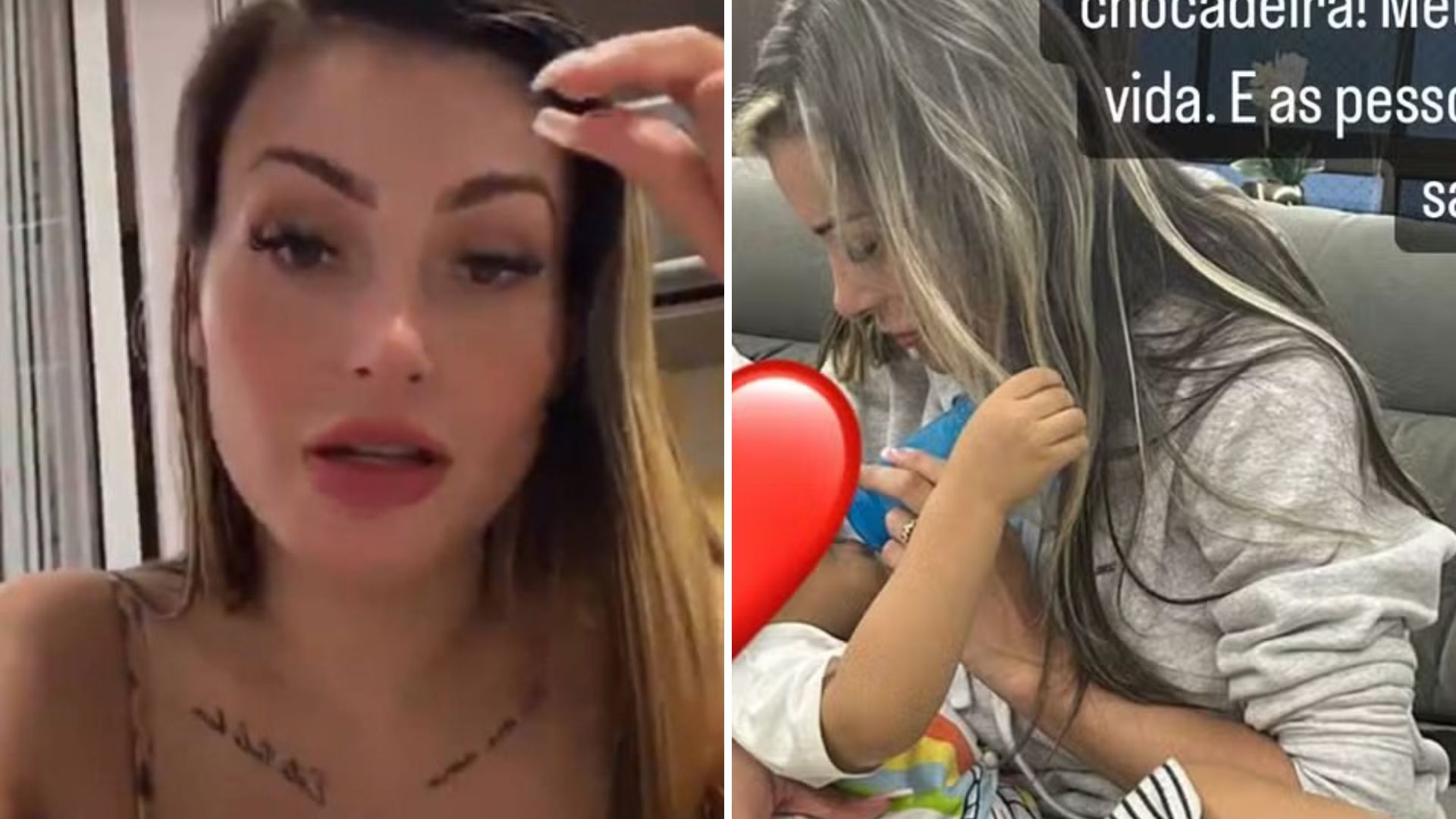 Lutando pela guarda, Andressa Urach se emociona ao rever o filho: “Até o fim”