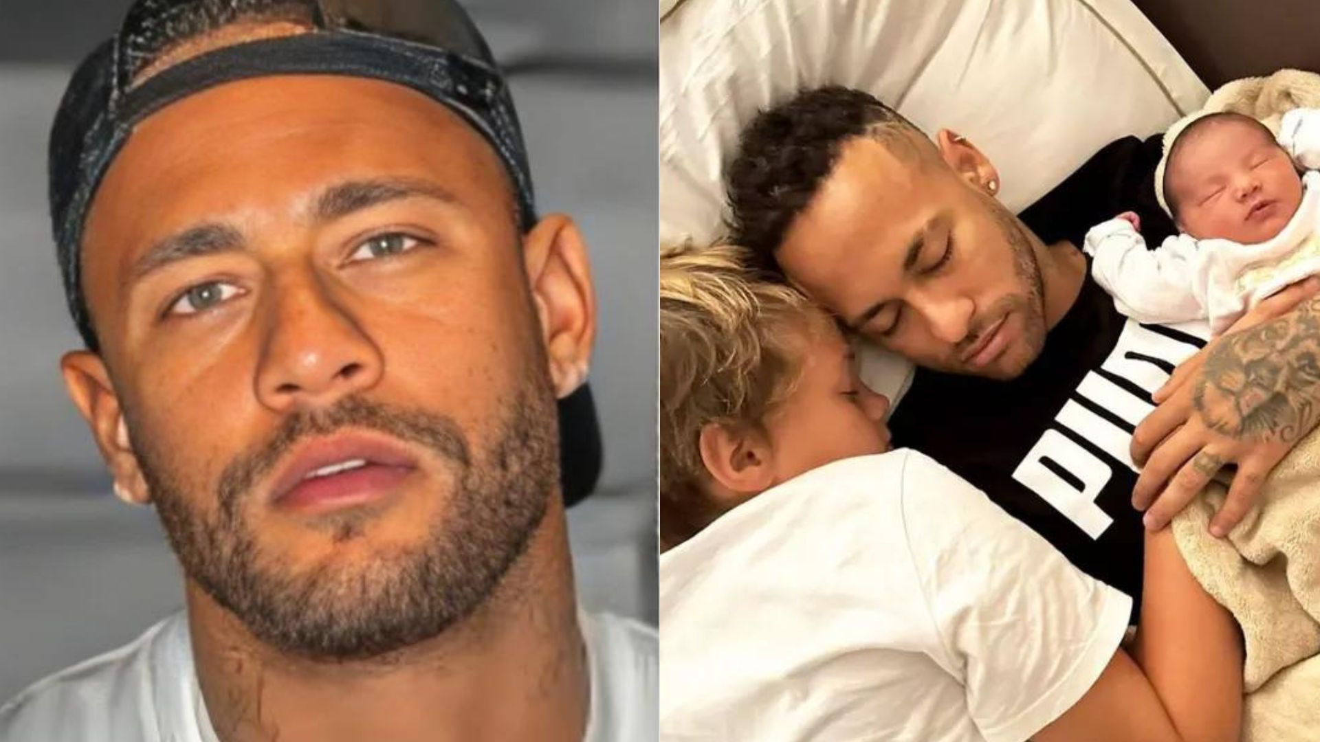 Neymar Jr. surge em momento íntimo com os filhos e encanta a web: “Bora”