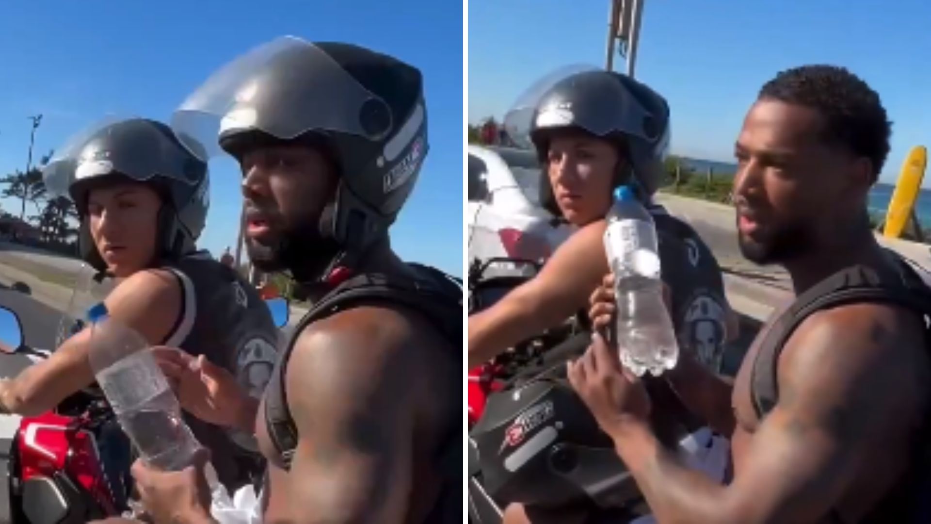 Nego do Borel apanha de motoqueiro no meio do trânsito: “Apostei R$ 100”