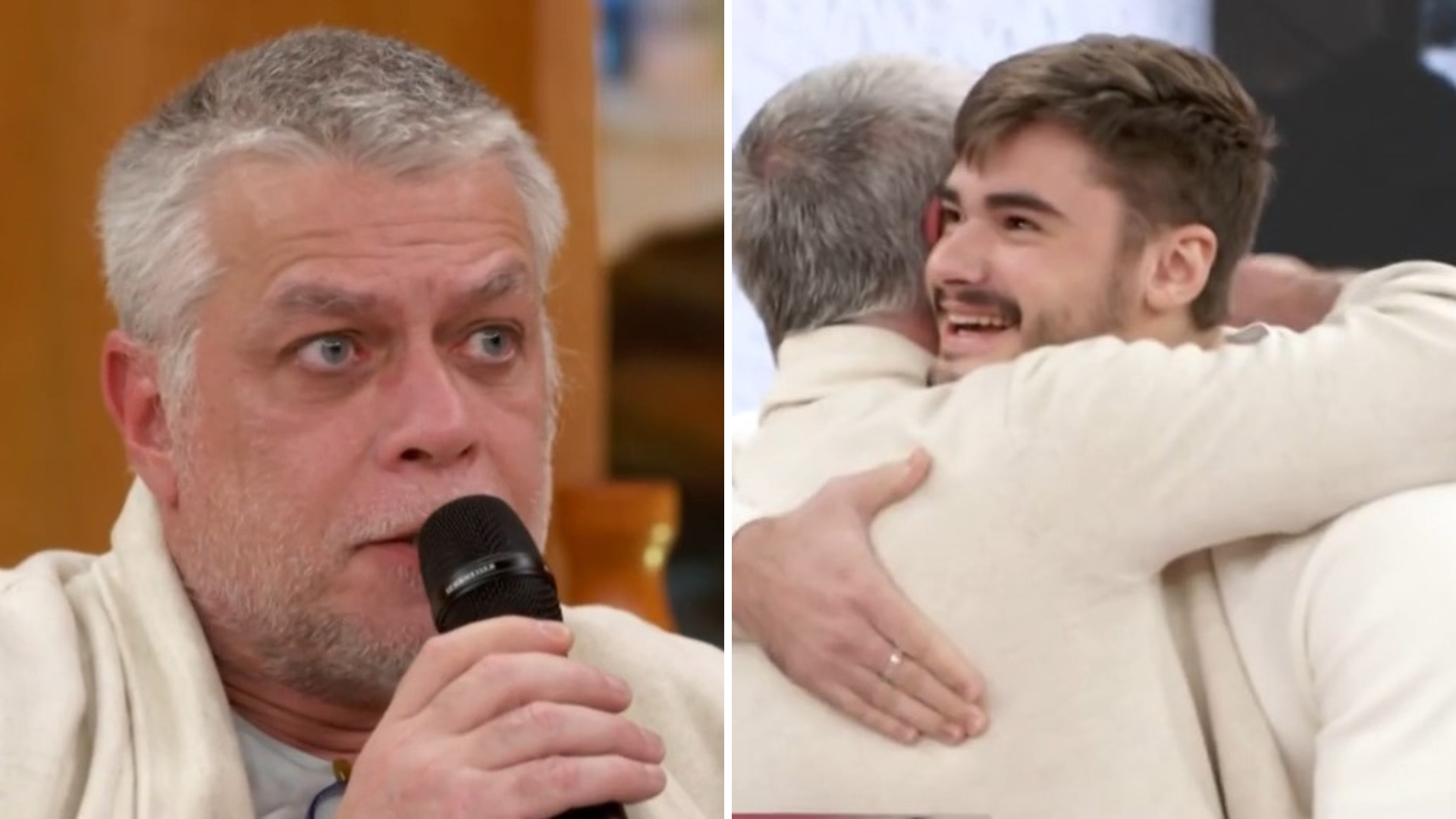 No ‘Encontro’, Fábio Assunção é surpreendido pelo filho mais velho: “Gracinha”