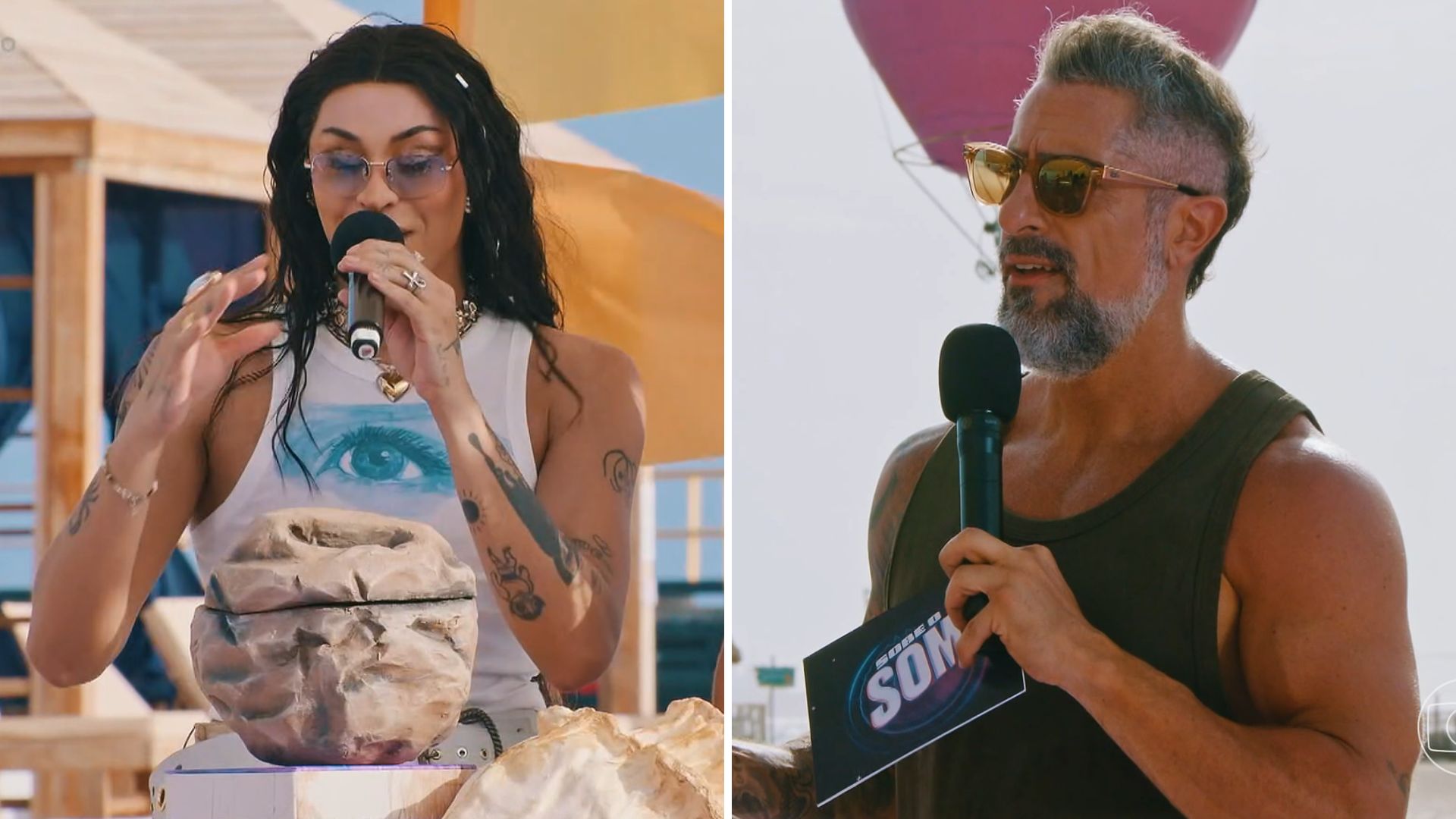 Pabllo Vittar espanta Marcos Mion com relato de desmaio no mar: “Me levaram”