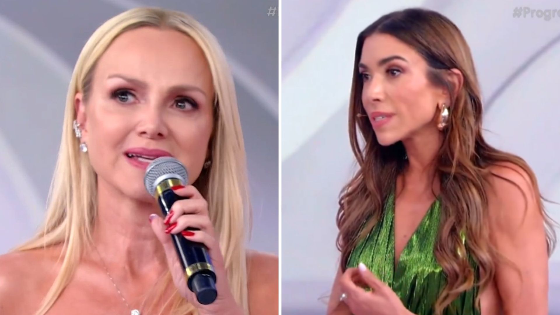 Resposta de Eliana é cortada após pedido de desculpa de Patrícia