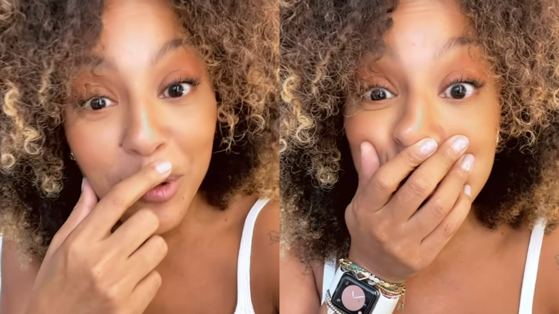 Sheron Menezzes flagra vizinhas lhe observando e relata caso: “Preocupada”
