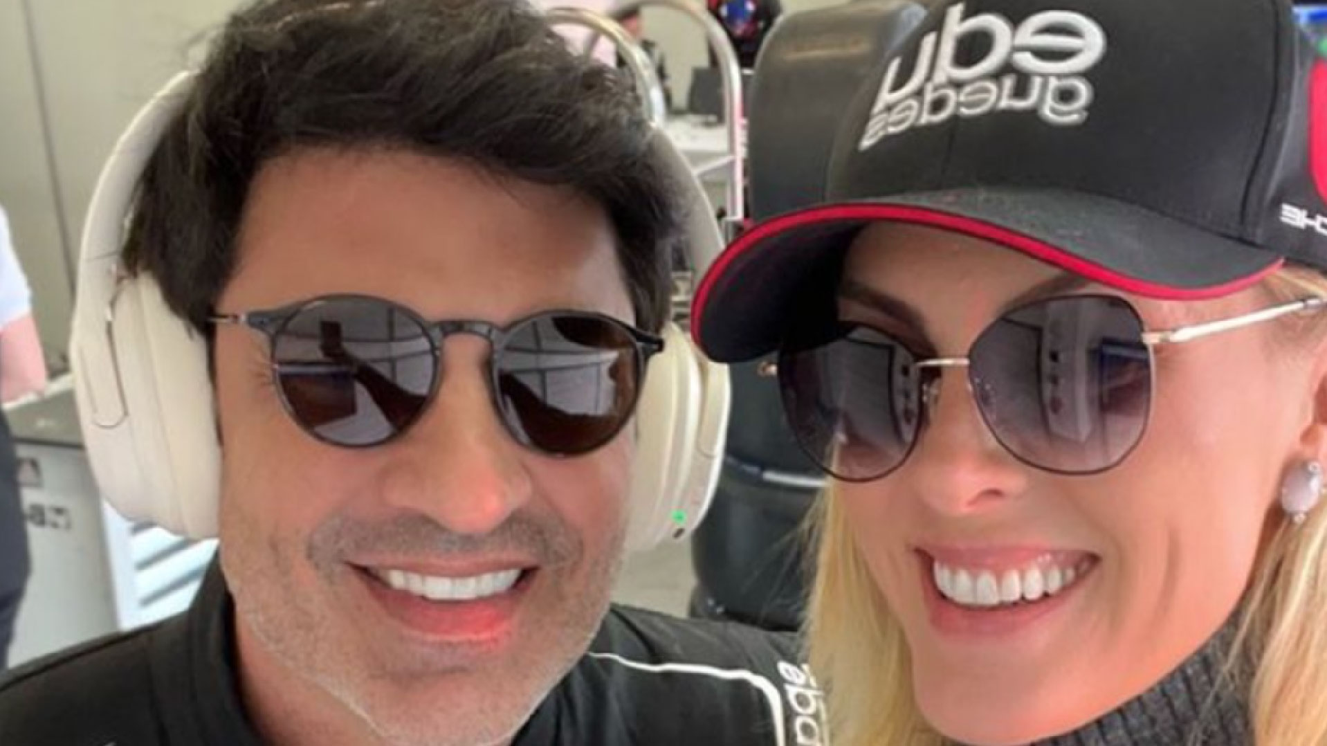 Edu Guedes e Ana Hickmann posam coladinhos e exibem aliança luxuosa: “Noivos”