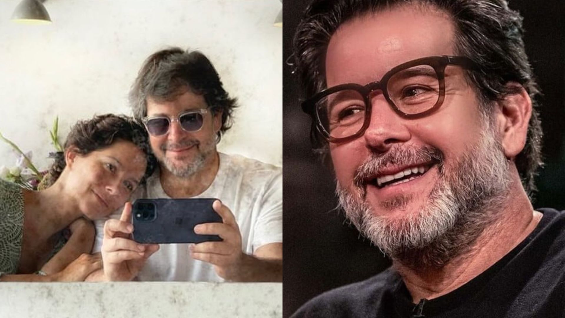 Discreta, namorada de Murilo Benício surpreende com declaração: “Figura rara”