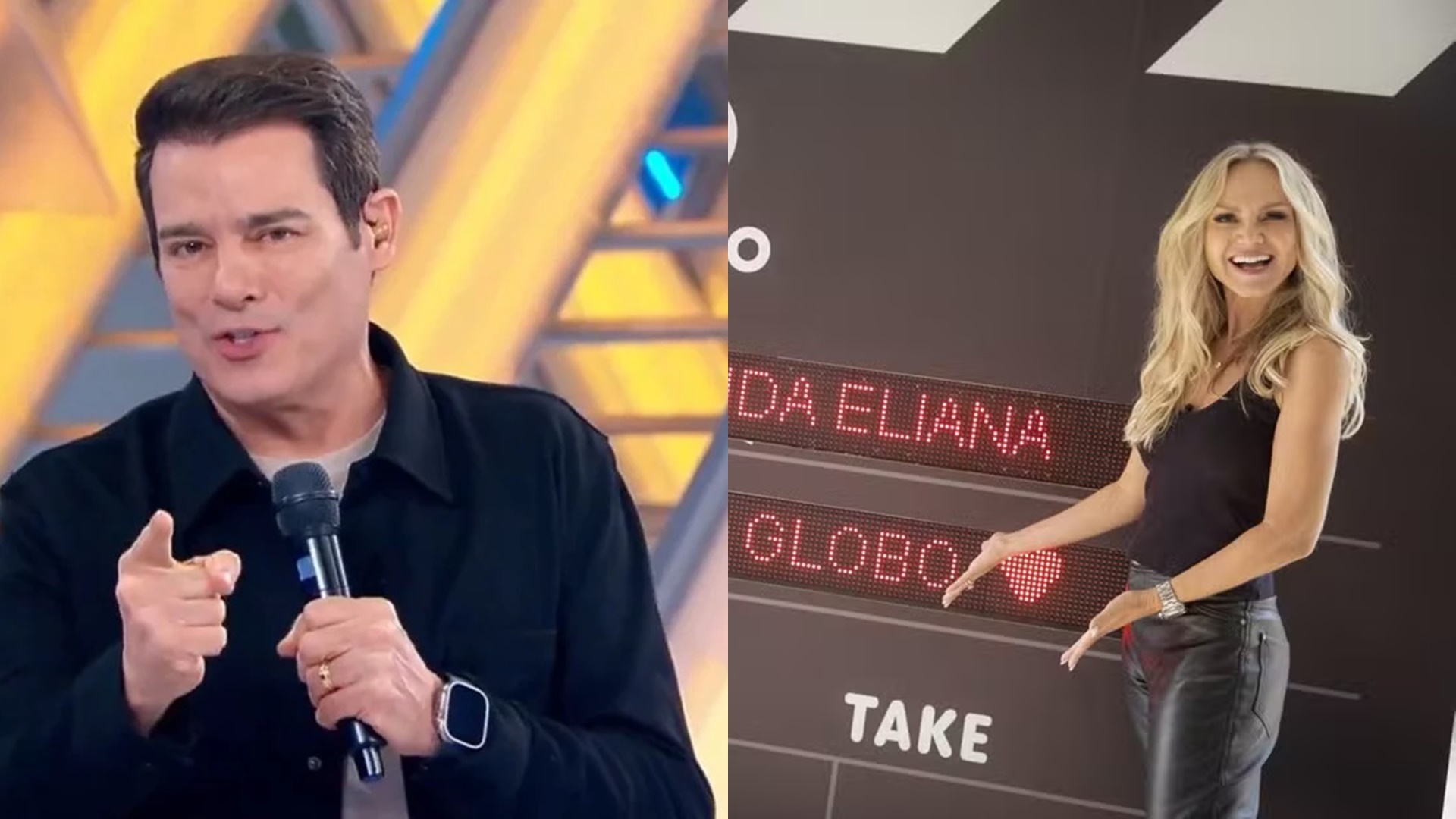 Celso Portiolli faz piada com Eliana após saída da loira do SBT: “Temos que enrolar”