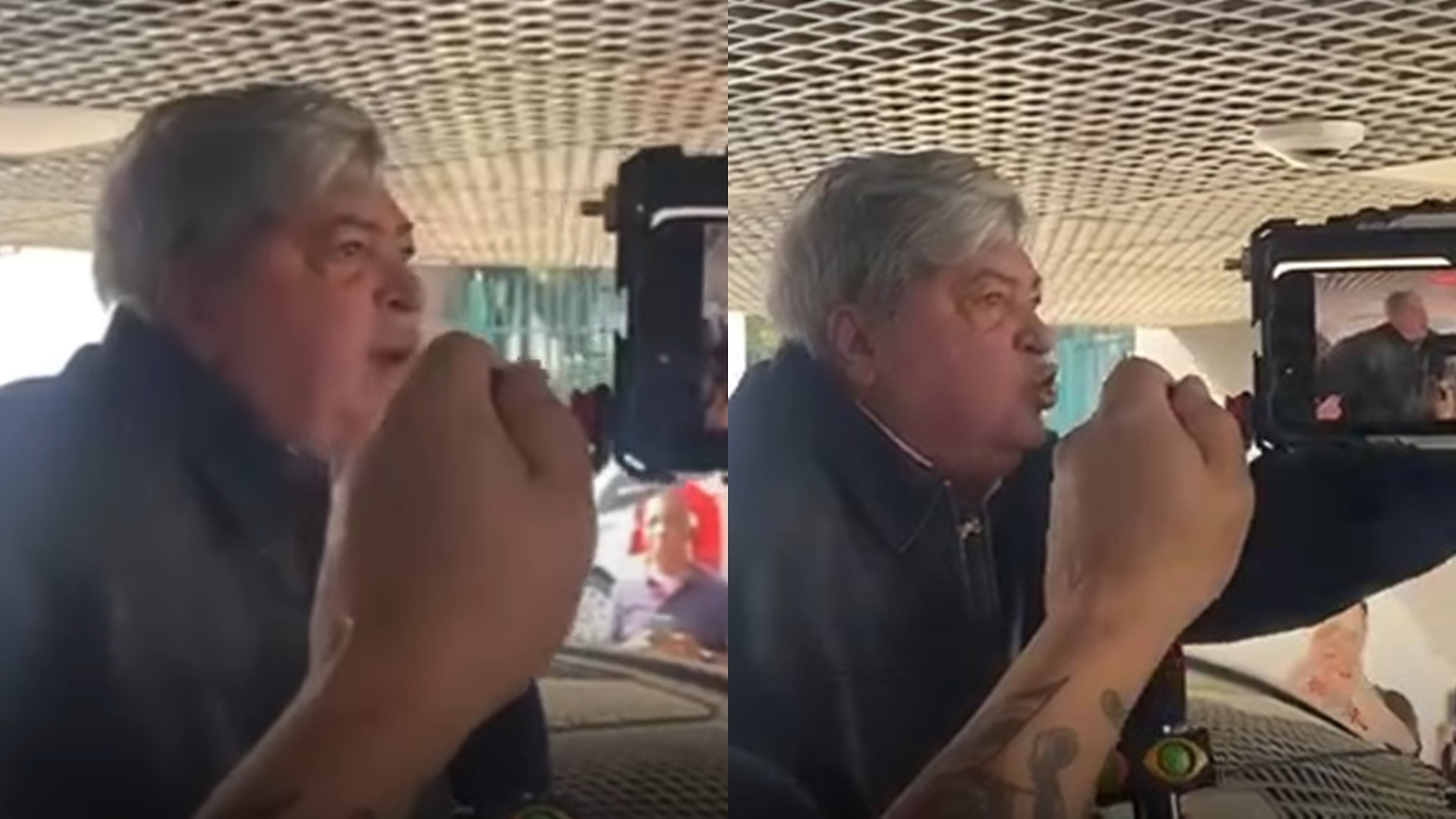 Datena arma barraco com manifestantes em confirmação de candidatura: “Arregão”