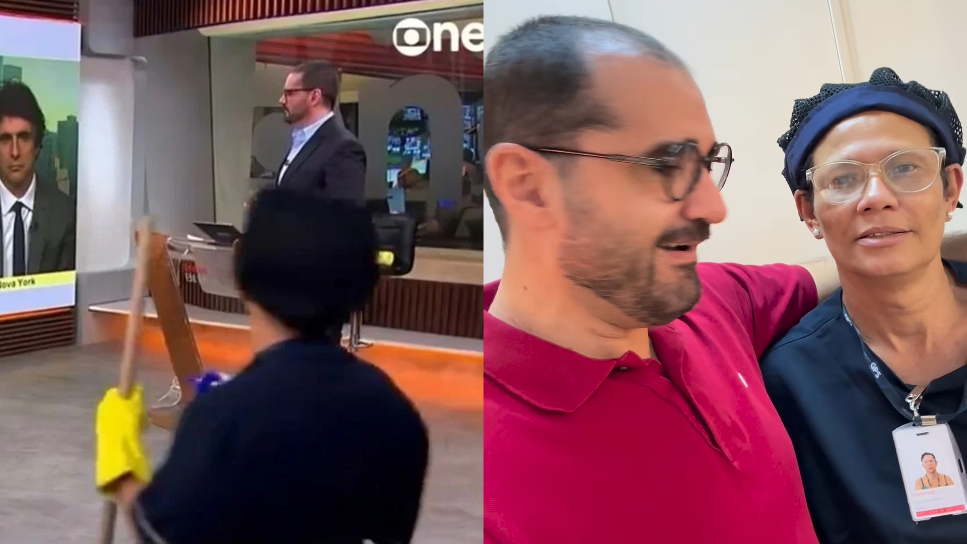 Faxineira se pronuncia após invadir estúdio da GloboNews ao vivo: “FIquei com medo”