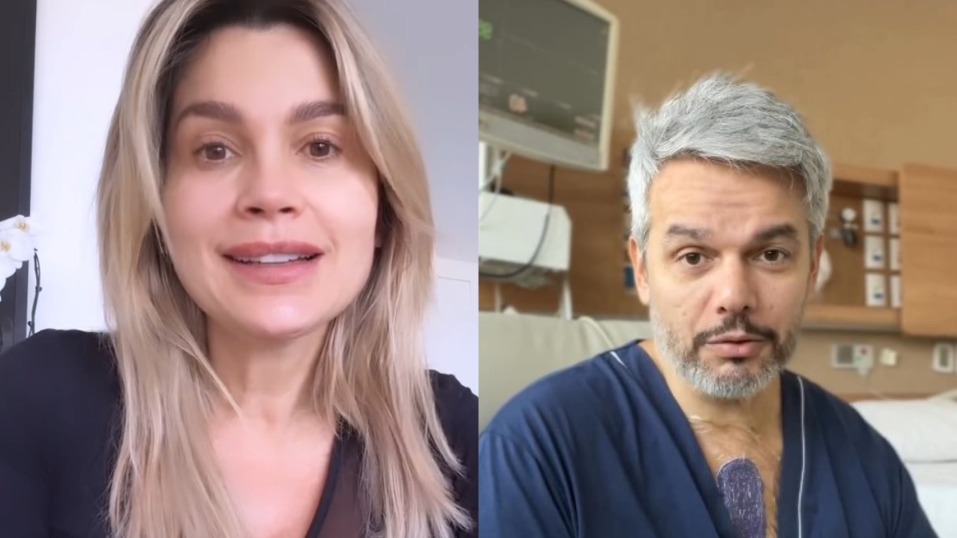 Flávia Alessandra desabafa após cirurgia às pressas de Otaviano Costa: “Meu amor”