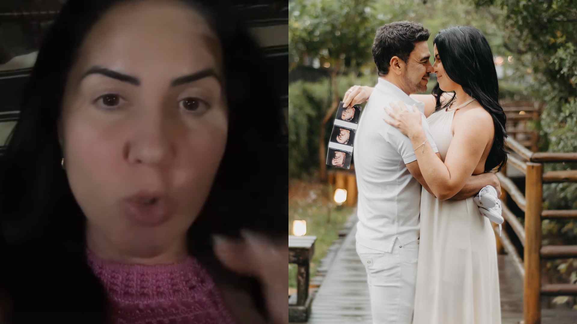 Graciele Lacerda expõe reação de Zezé di Camargo à gravidez: “Já diz tudo”