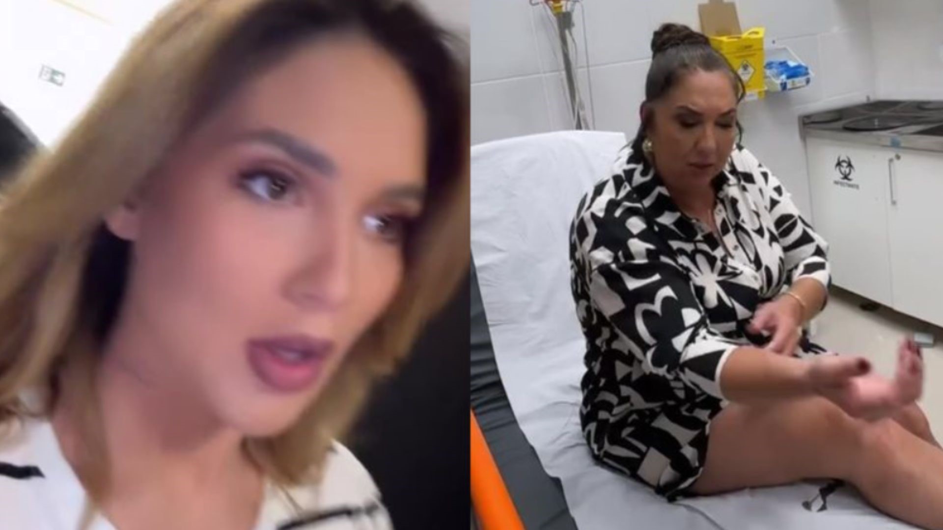 Mãe de Virginia se machuca no SBT e apresentadora se assusta: “Arrancou”