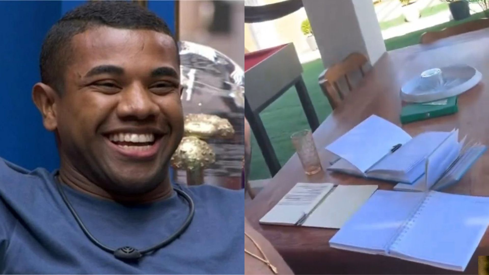 Cadernos em branco e sem livros: Davi mostra estudo fake para provocar Leo Dias
