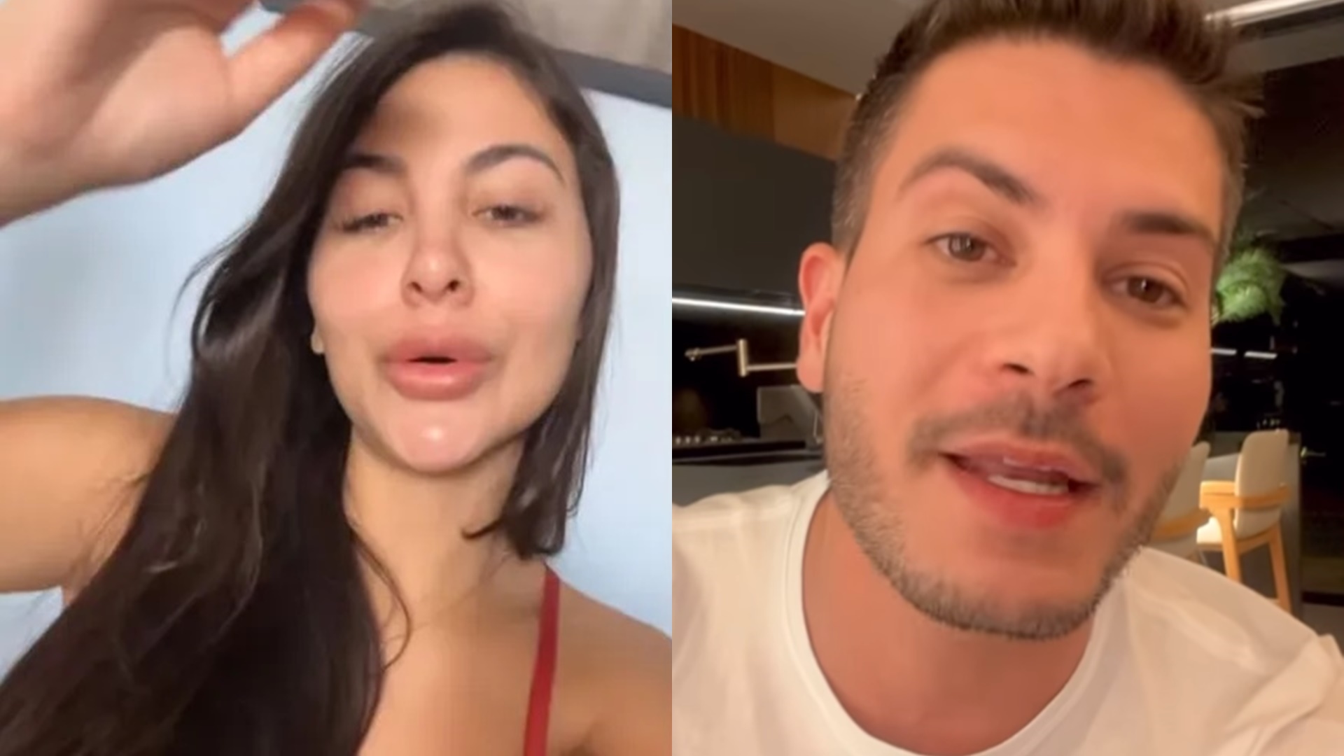 Namorada de Arthur Aguiar massacra mulher que fingiu flerte com o ator: “Tadinha”