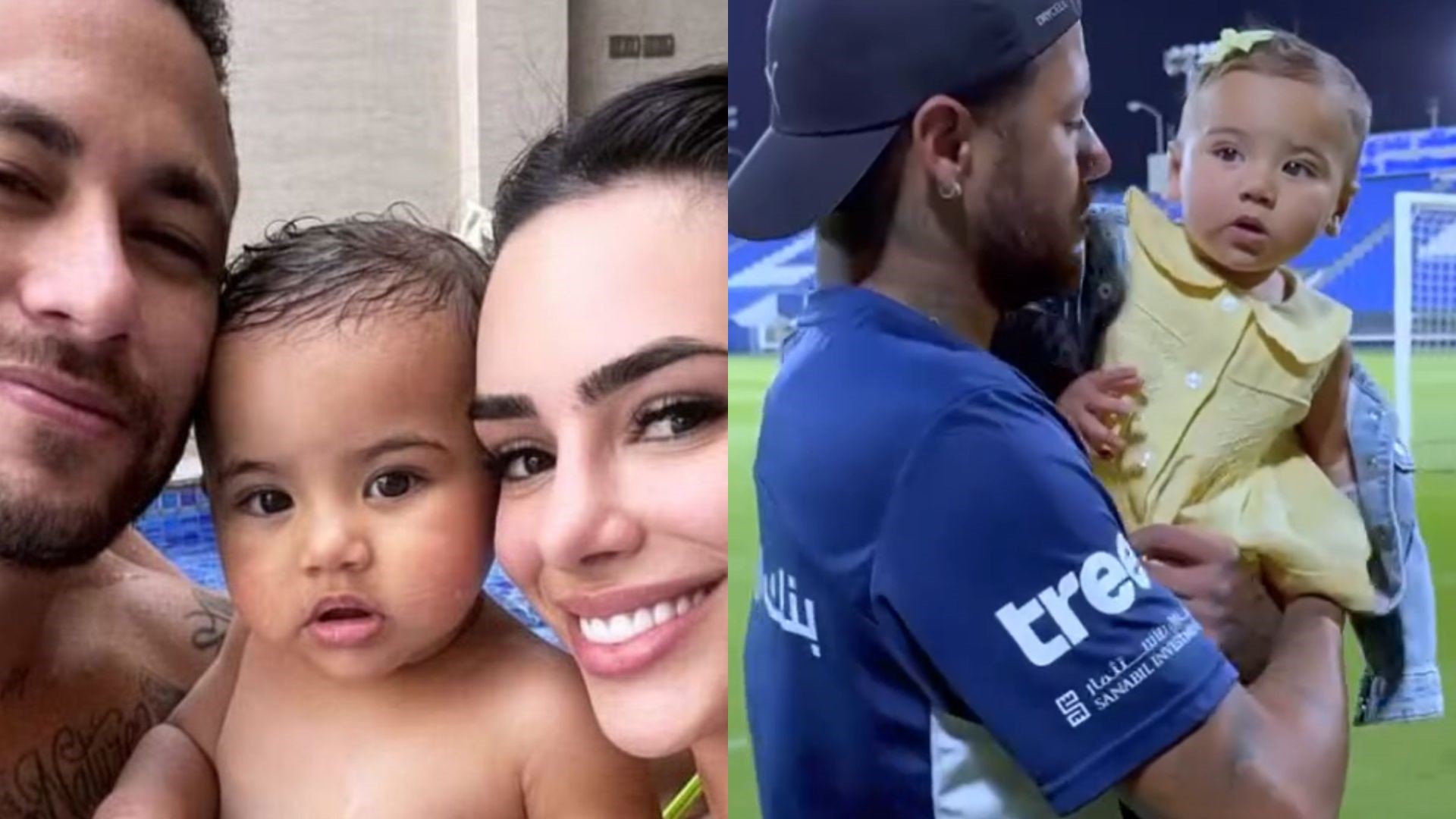 Neymar Jr. leva Mavie para conhecer clube onde joga na Arábia Saudita: “Papai”