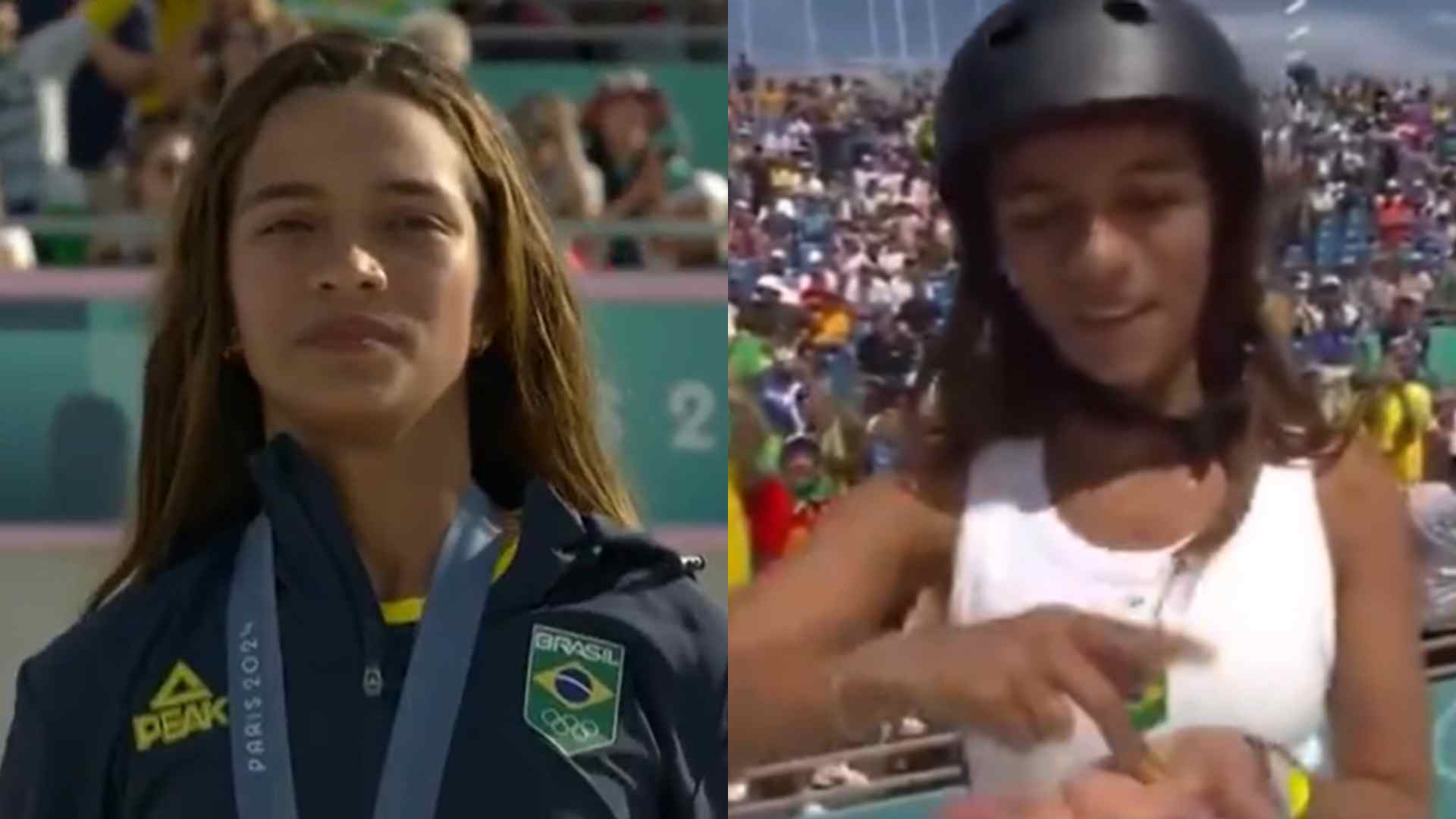 Rayssa Leal faz gesto proibido nas Olimpíadas e pode sofrer punição; entenda