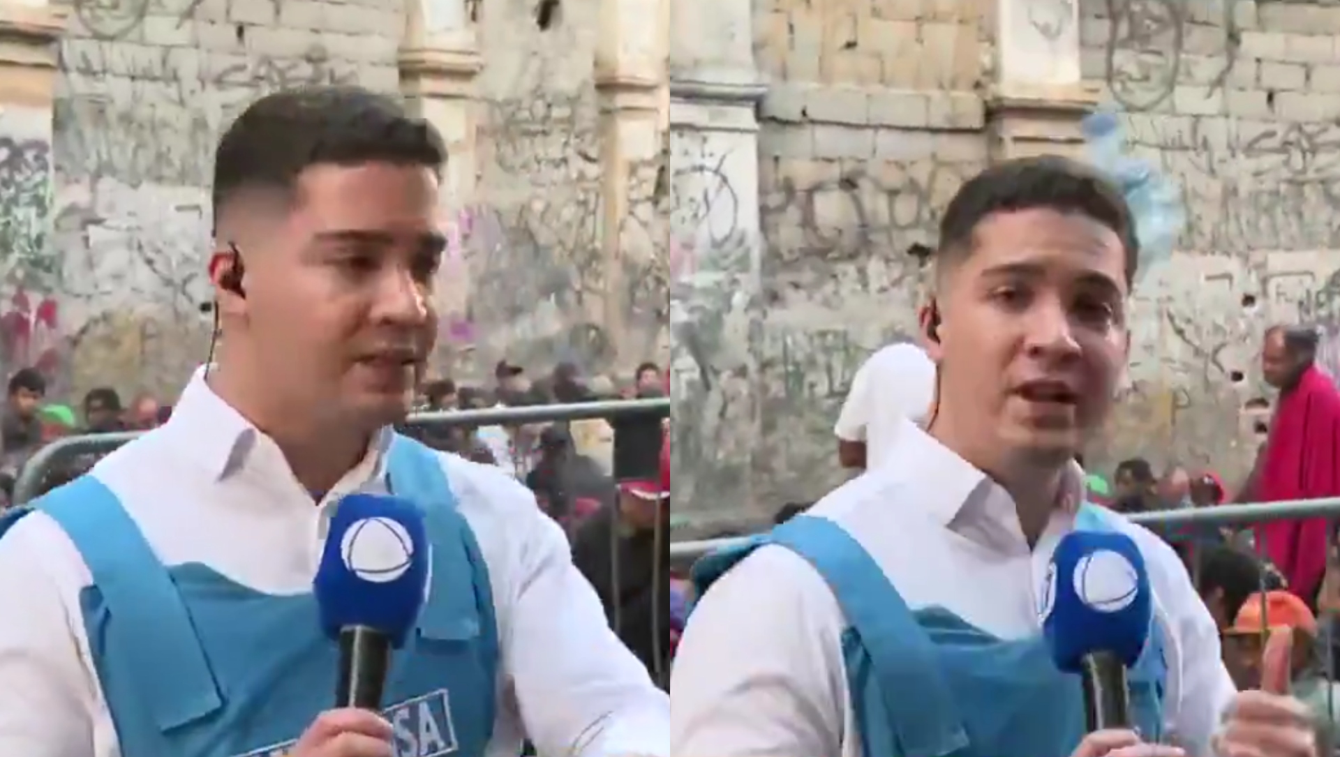 Repórter da Record é agredido ao vivo no ‘Cidade Alerta’: “Garrafada na cabeça”