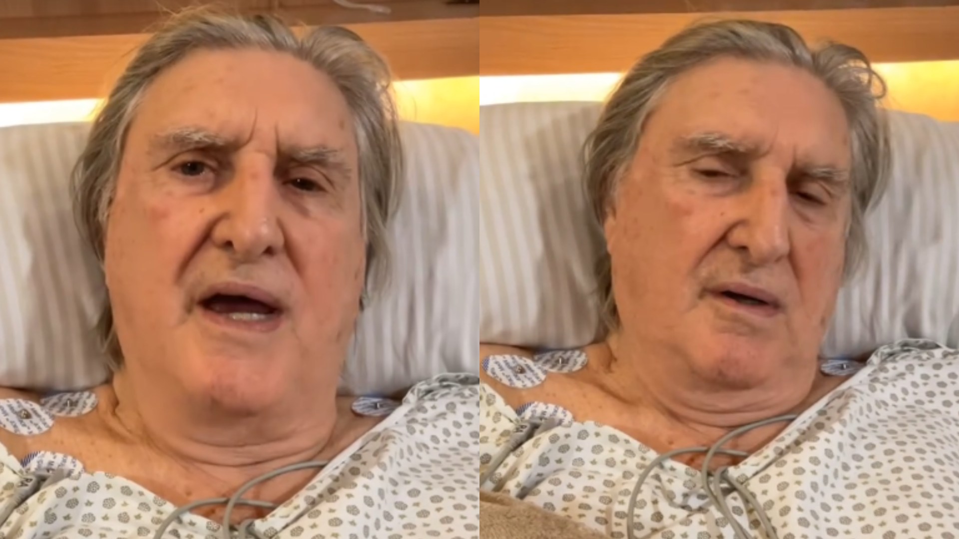 Abatido, Sérgio Reis faz primeira aparição após cirurgia cardíaca: “Orações”