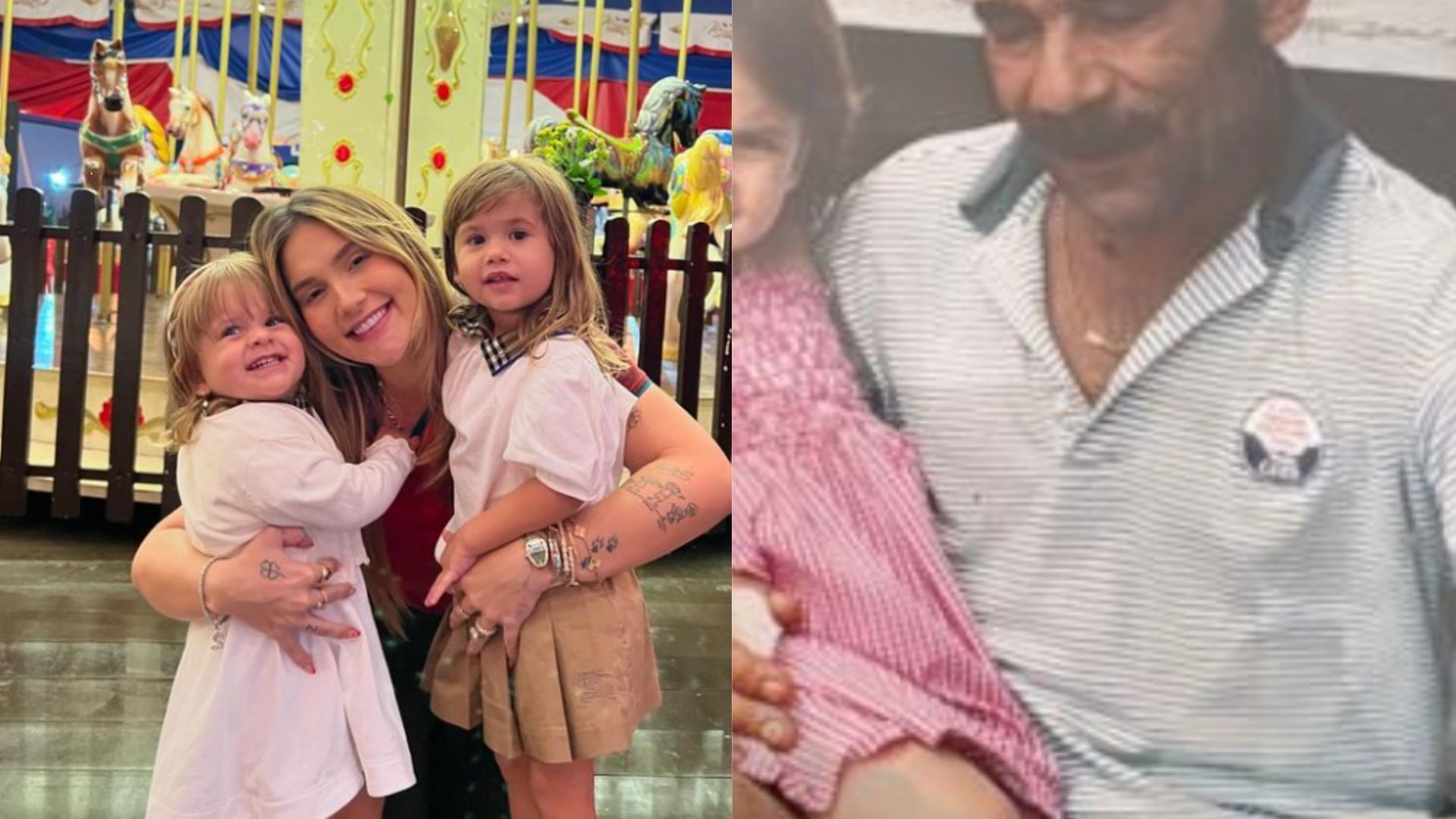 Virginia resgata clique da infância e semelhança com a filha impressiona: “Clone”