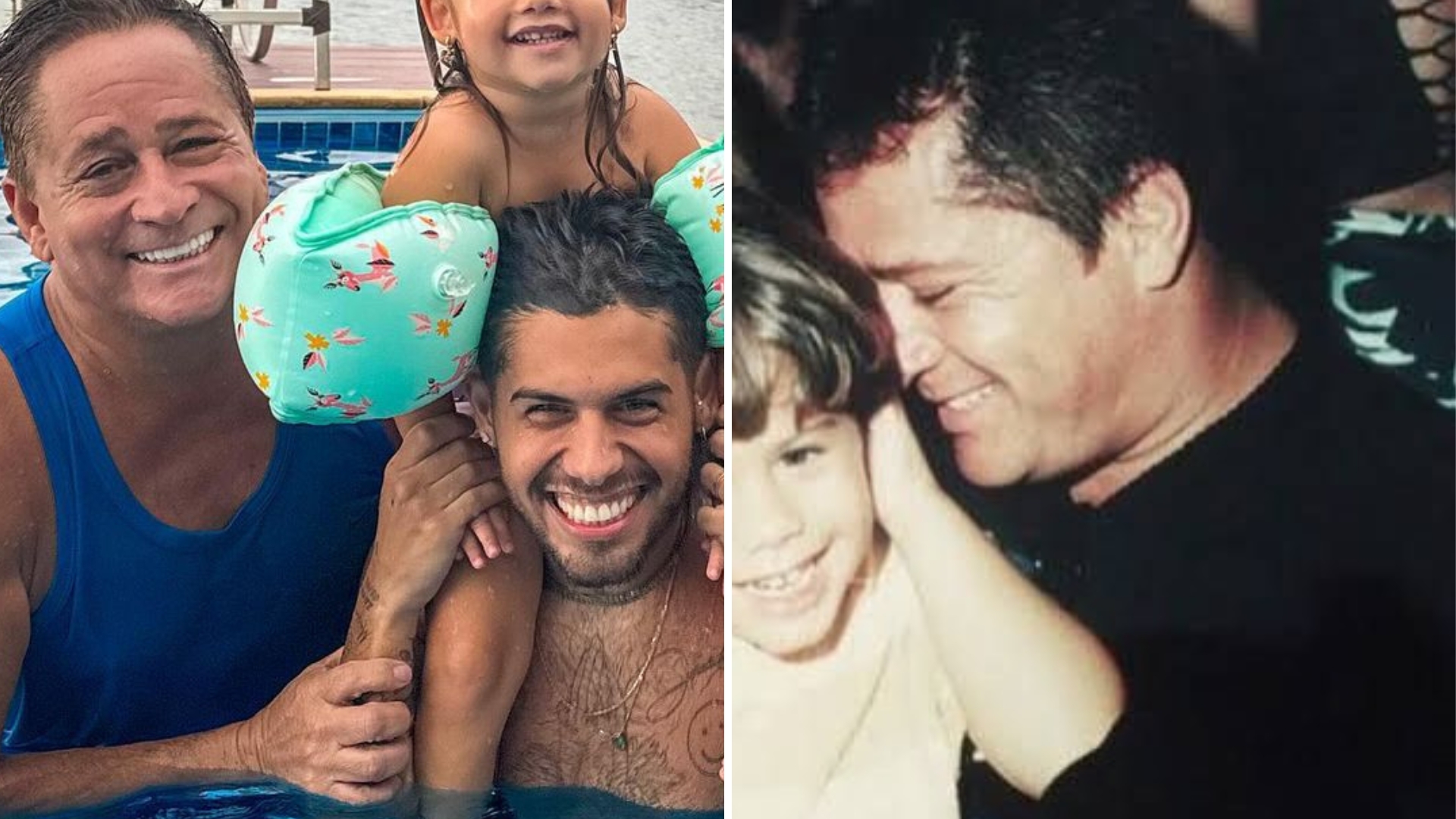 Zé Felipe resgata foto para parabenizar Leonardo e semelhança com a filha impressiona