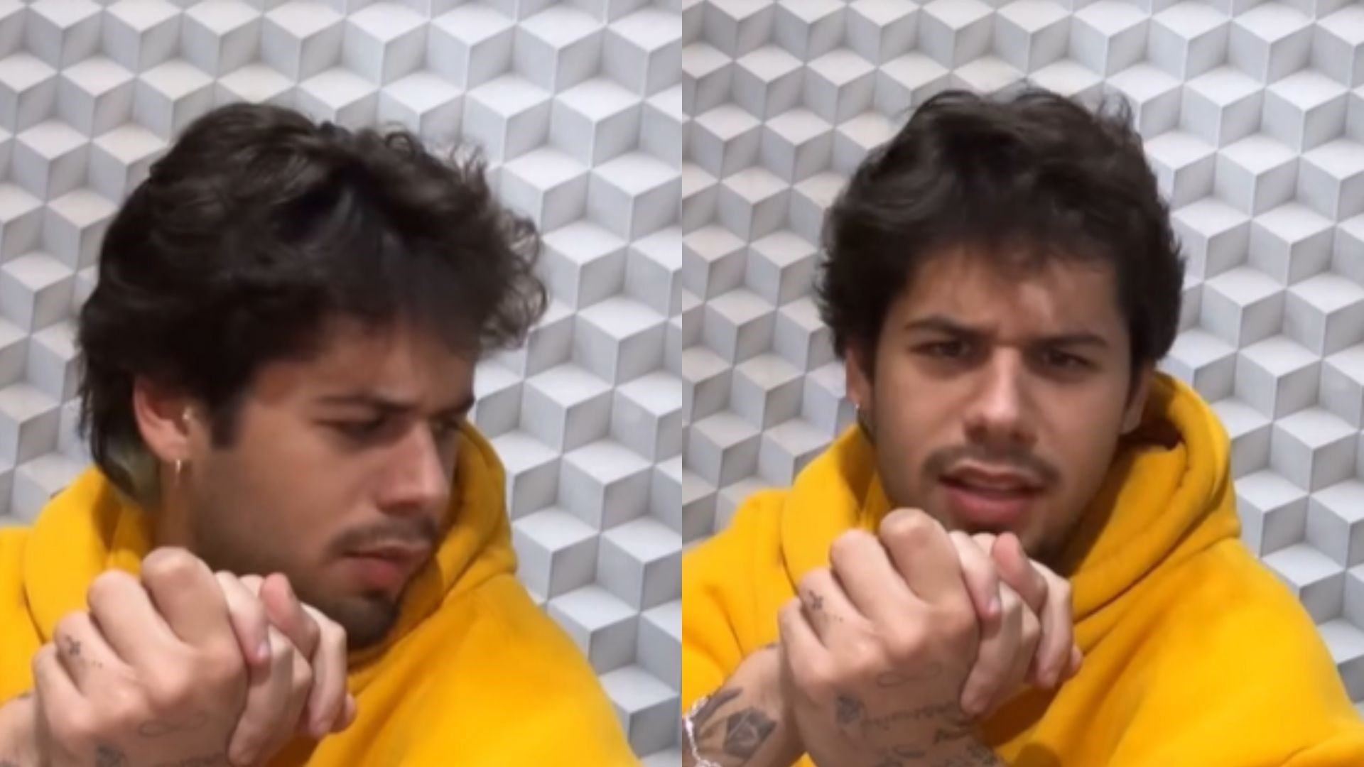 Zé Felipe se espanta após filha mais velha citar o nome de Leandro: “Com medo”