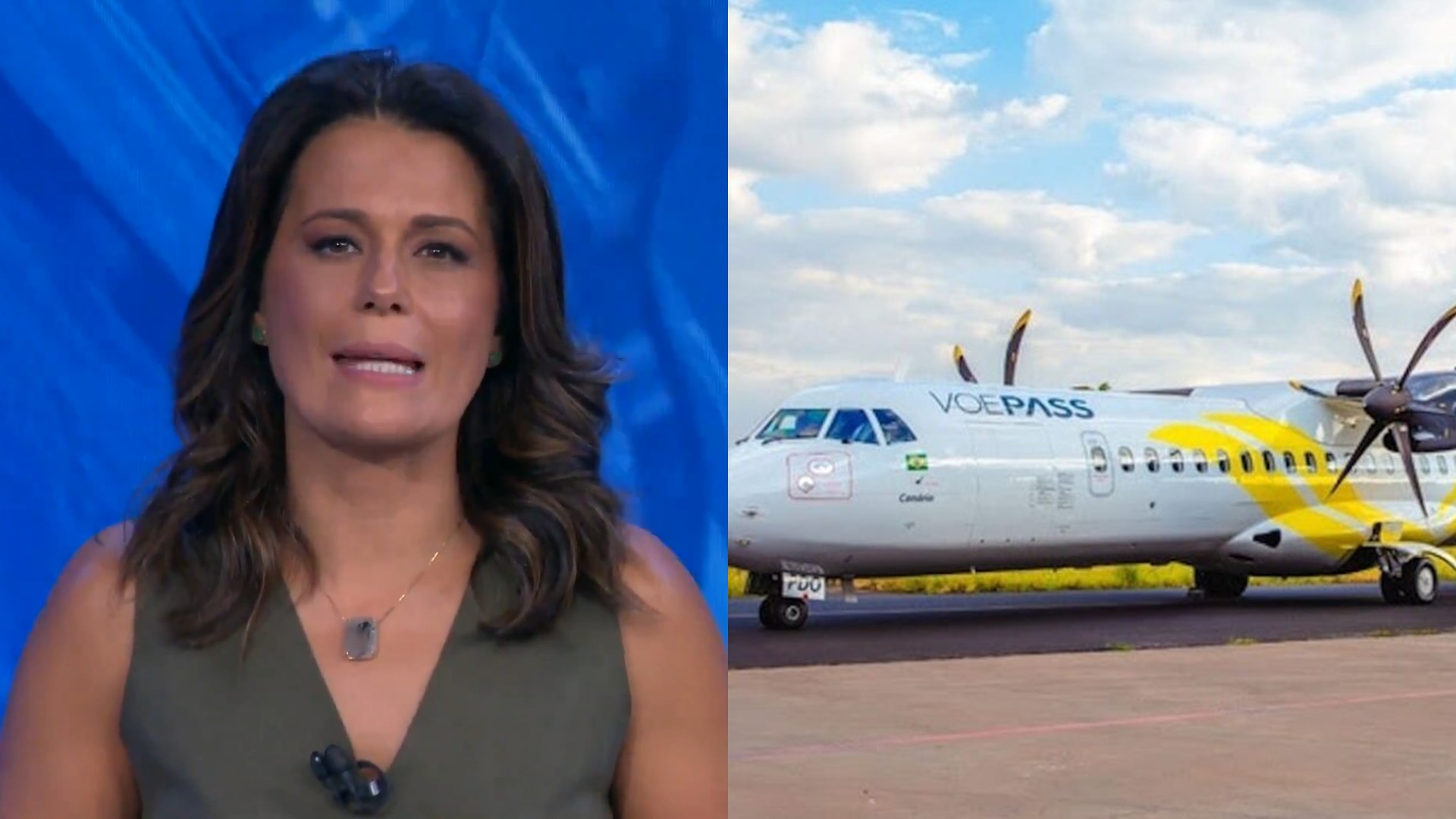 Adriana Araújo expõe problemas de avião da Voepass que fez pouso de emergência: “Pane”
