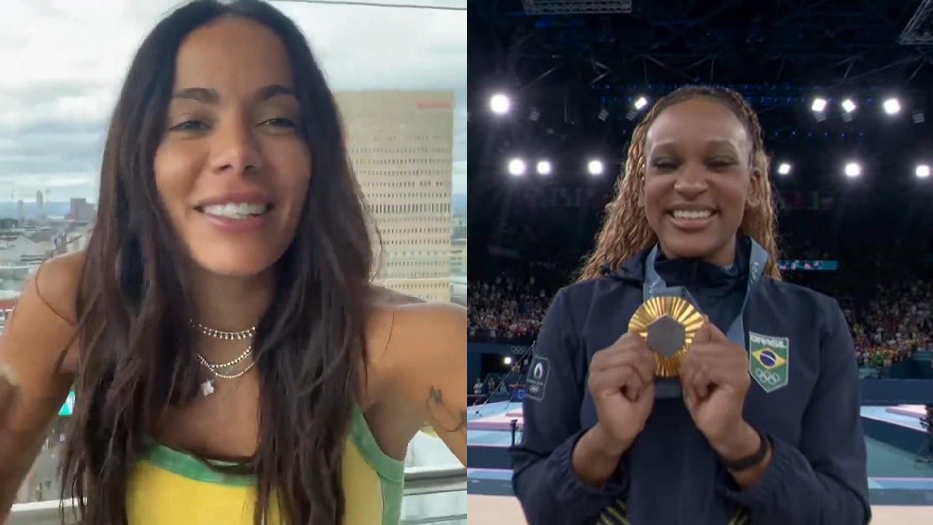Anitta comemora vitória de Rebeca Andrade nas Olimpíadas: “Com a minha música”