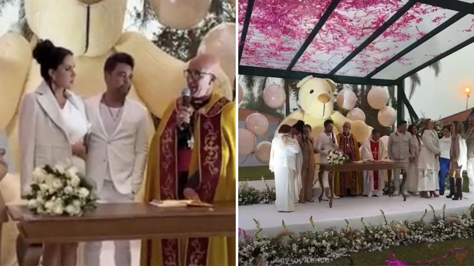 Oficial! Graciele e Zezé Di Camargo se casam em Chá Revelação: “Serviço completo”