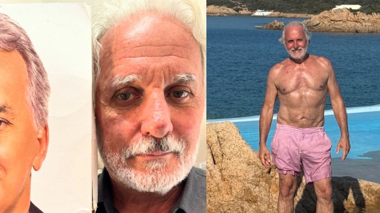 Otávio Mesquita posa sem camisa e surpreende internautas aos 65 anos: “Alegria”