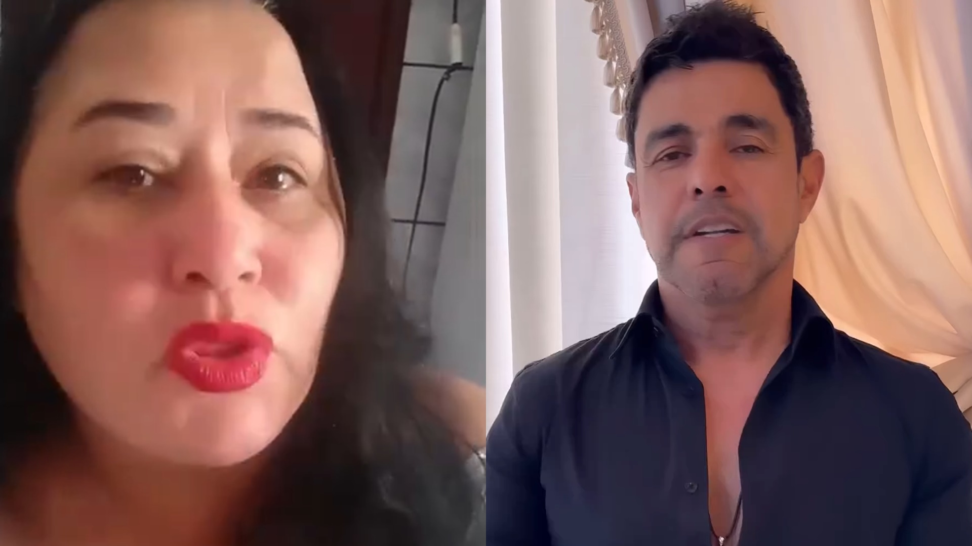 Ex-mulher de Luciano expõe flagra com Zezé di Camargo em aeroporto: “Tem medo de mim”