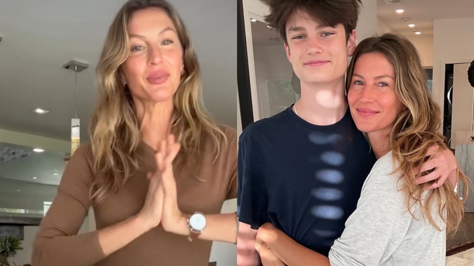 Após separação, Gisele Bündchen parabeniza ex-enteado: “Bênção na minha vida”